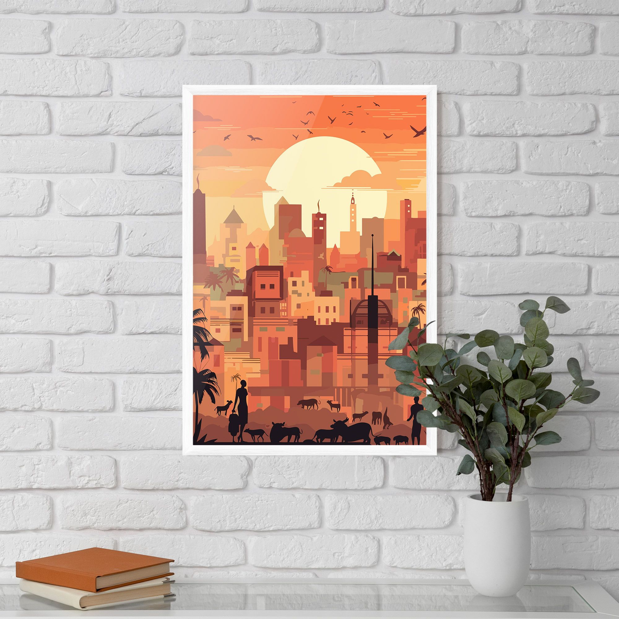 Africa City Sunset mockup 5