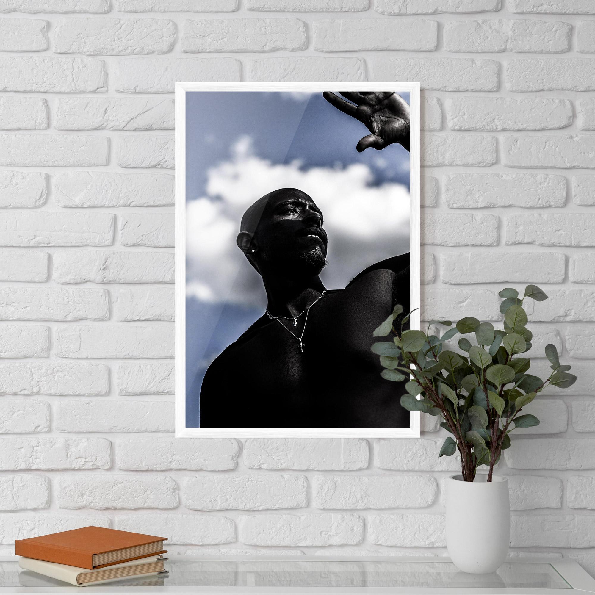 Keretezett Poszter African Blue Sky mockup 5