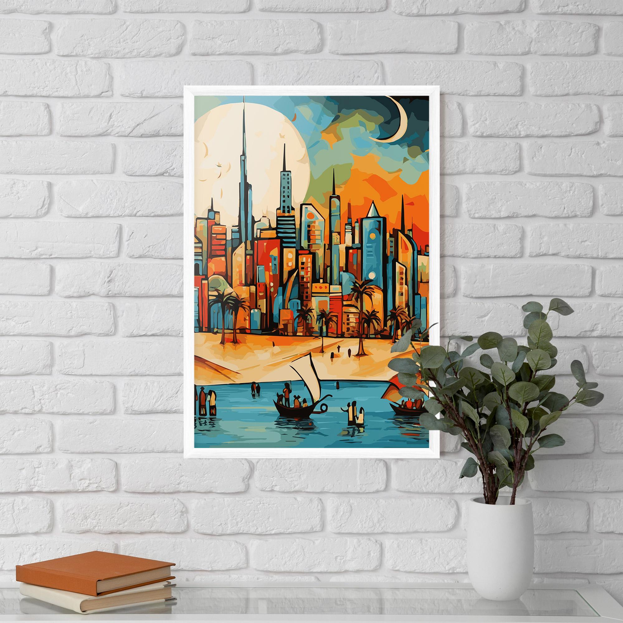 Keretezett Poszter African Moon mockup 5