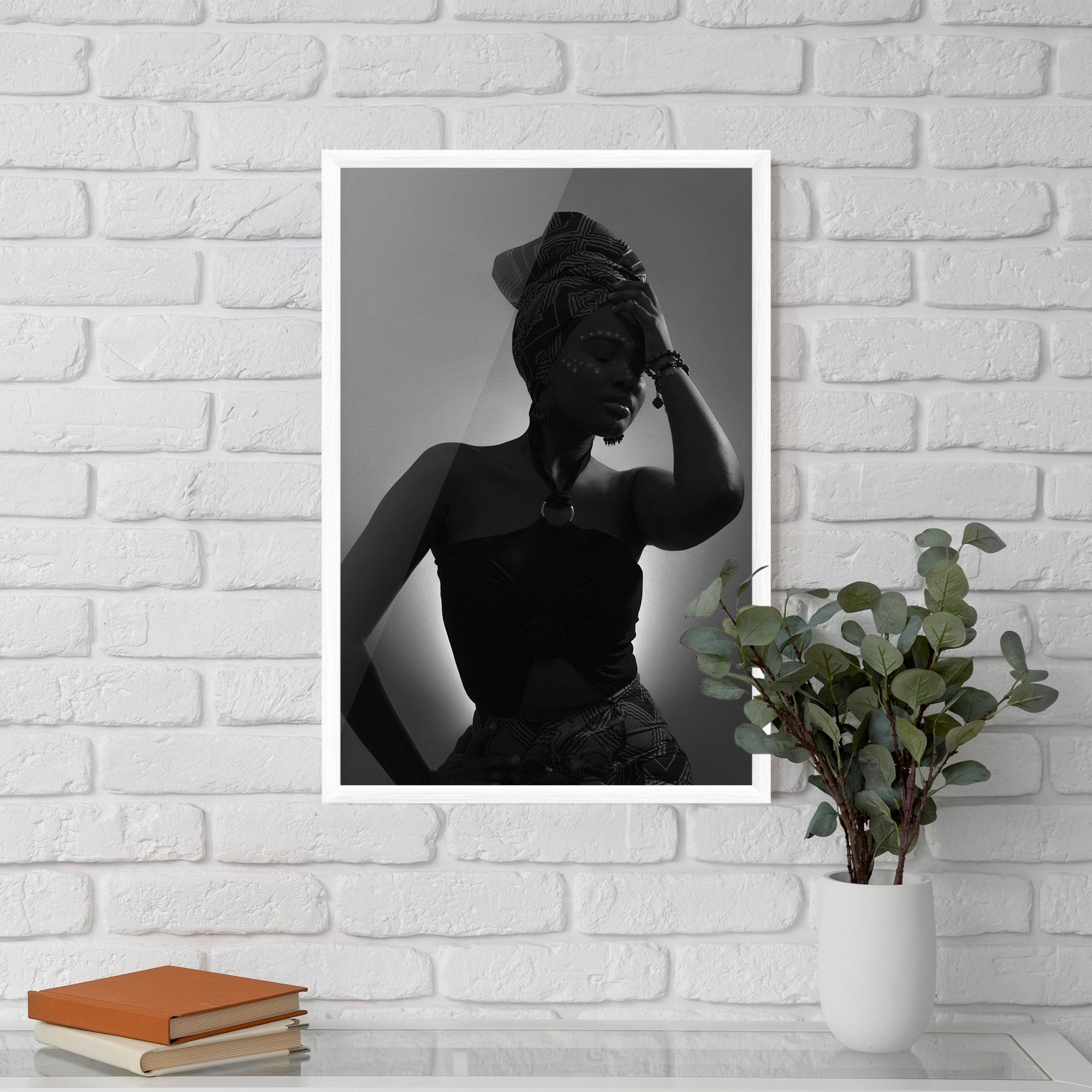 African Woman Shadow mockup 5