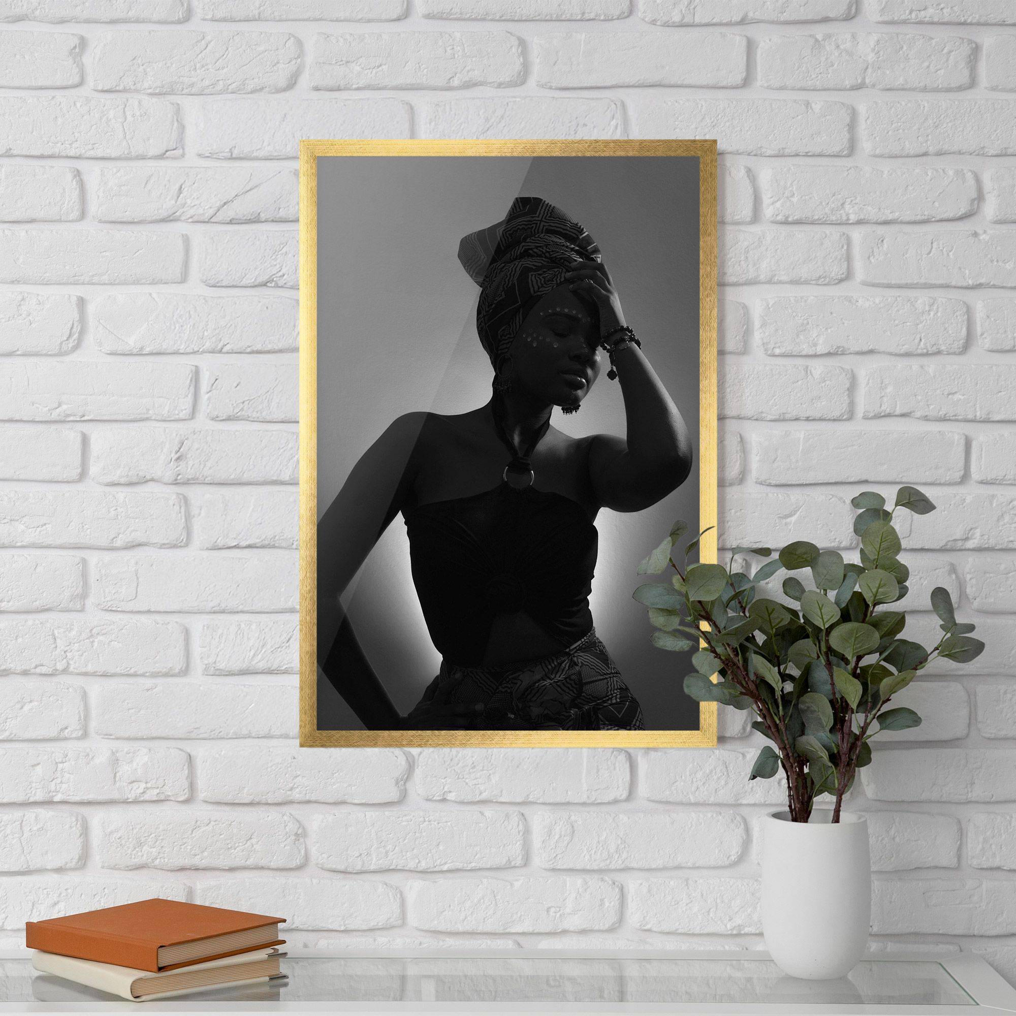 African Woman Shadow mockup 5