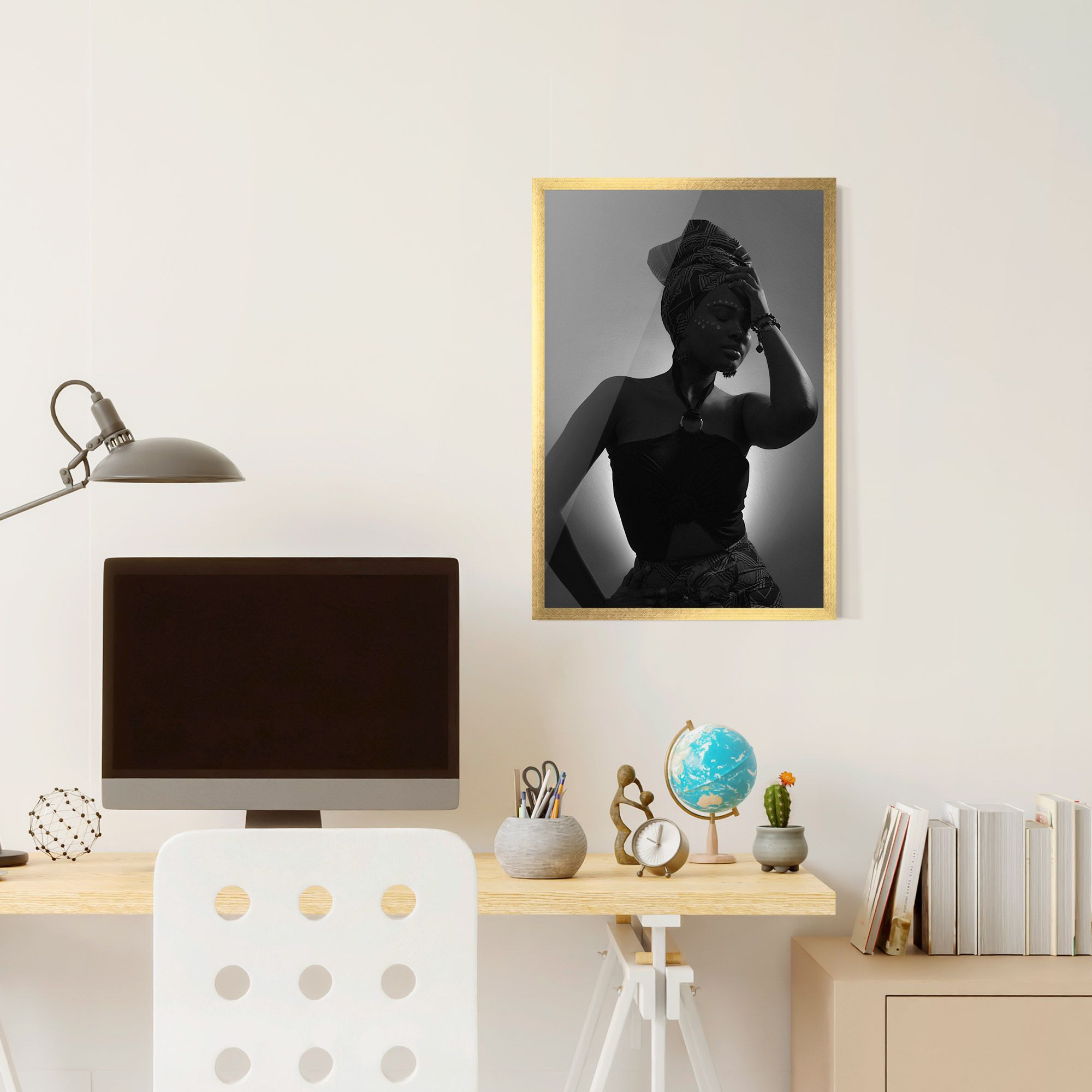 African Woman Shadow mockup 6
