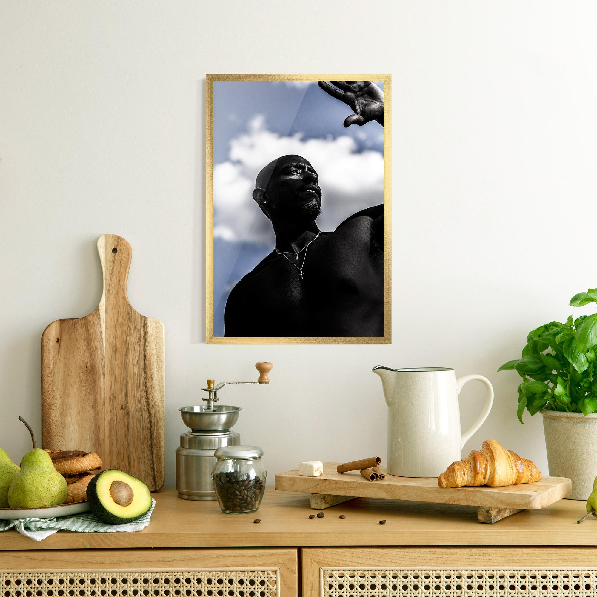 Keretezett Poszter African Blue Sky mockup 8