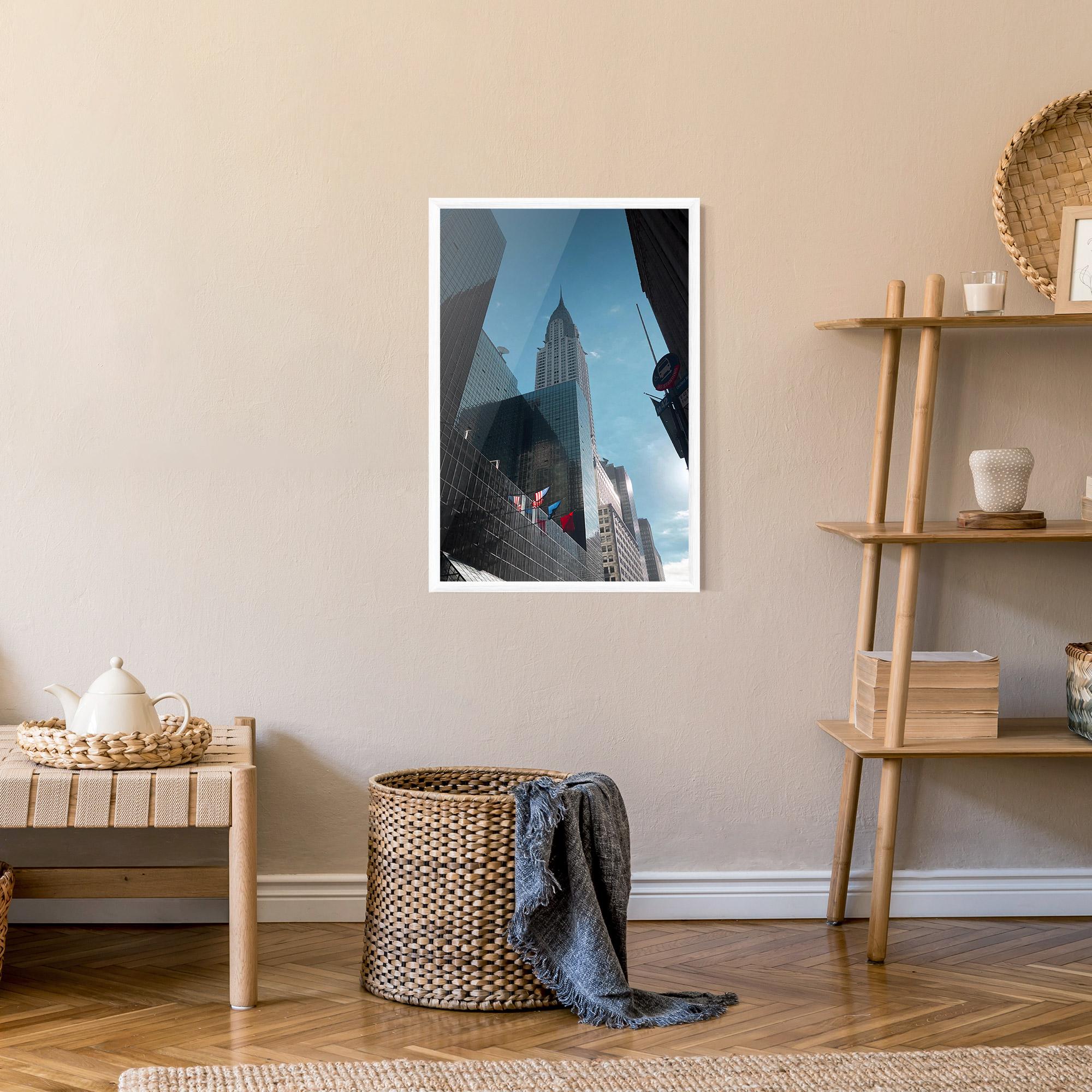 Keretezett Poszter Big Glass Tower mockup 9