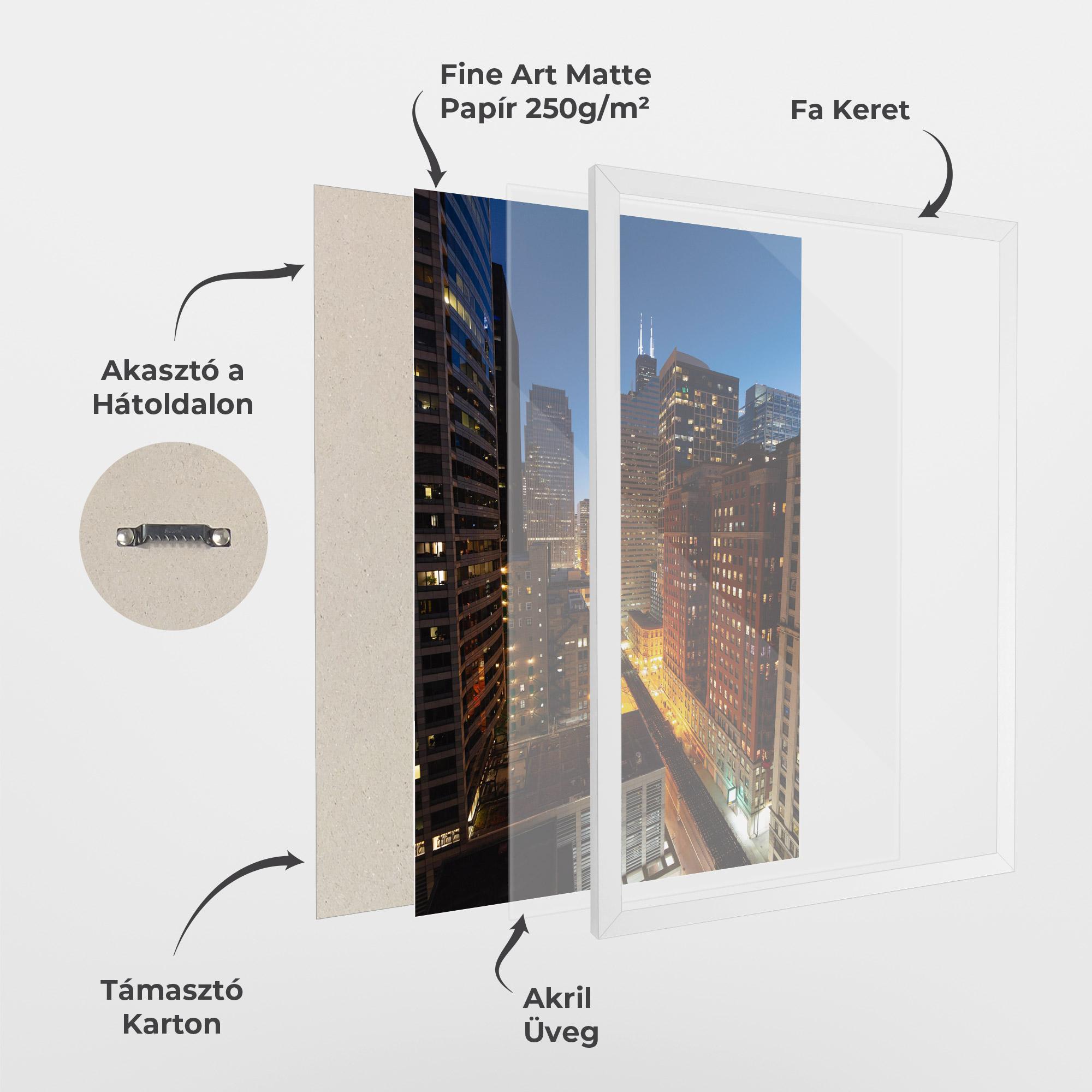 Keretezett Poszter Hight City Building mockup 1