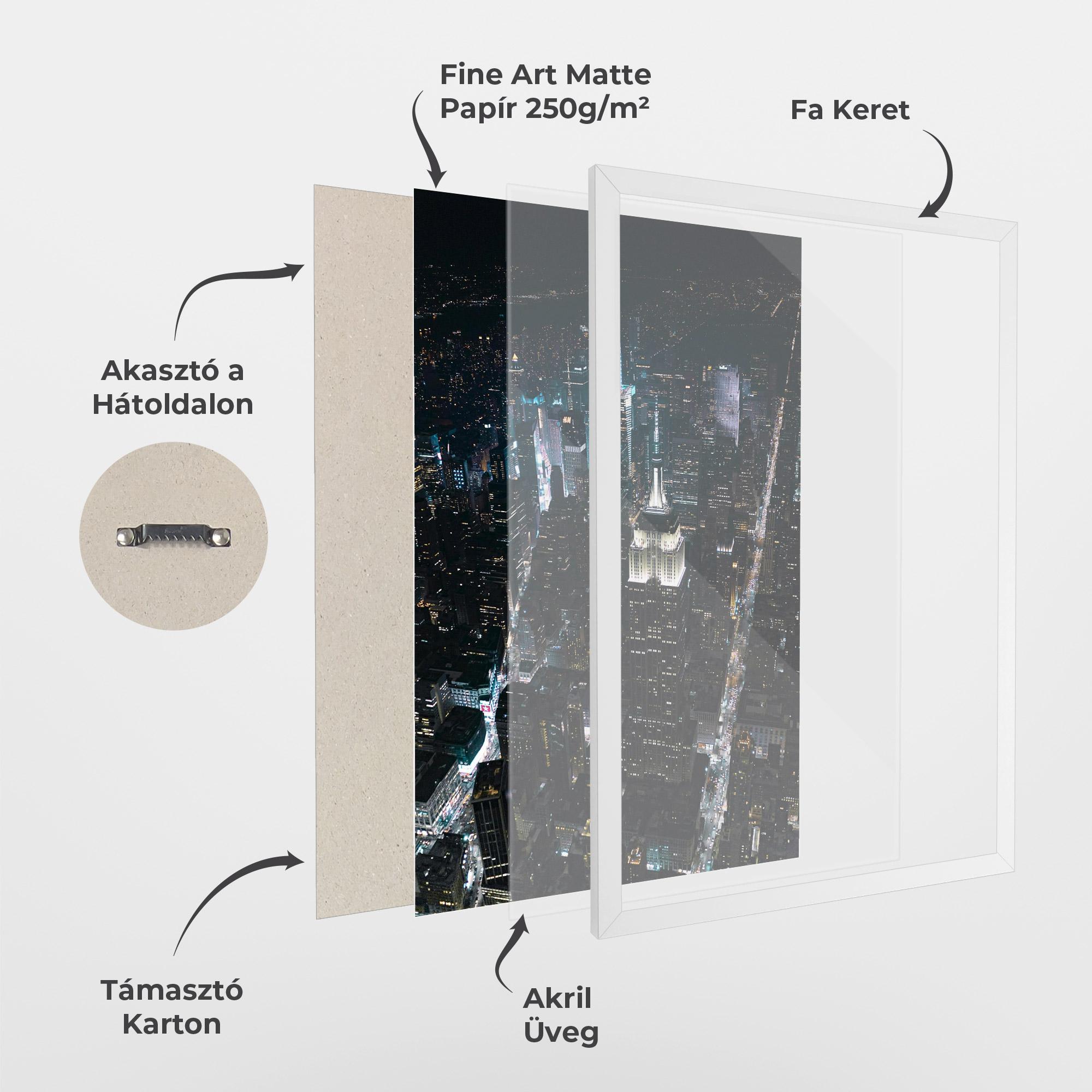 Keretezett Poszter Night Landscape mockup 1