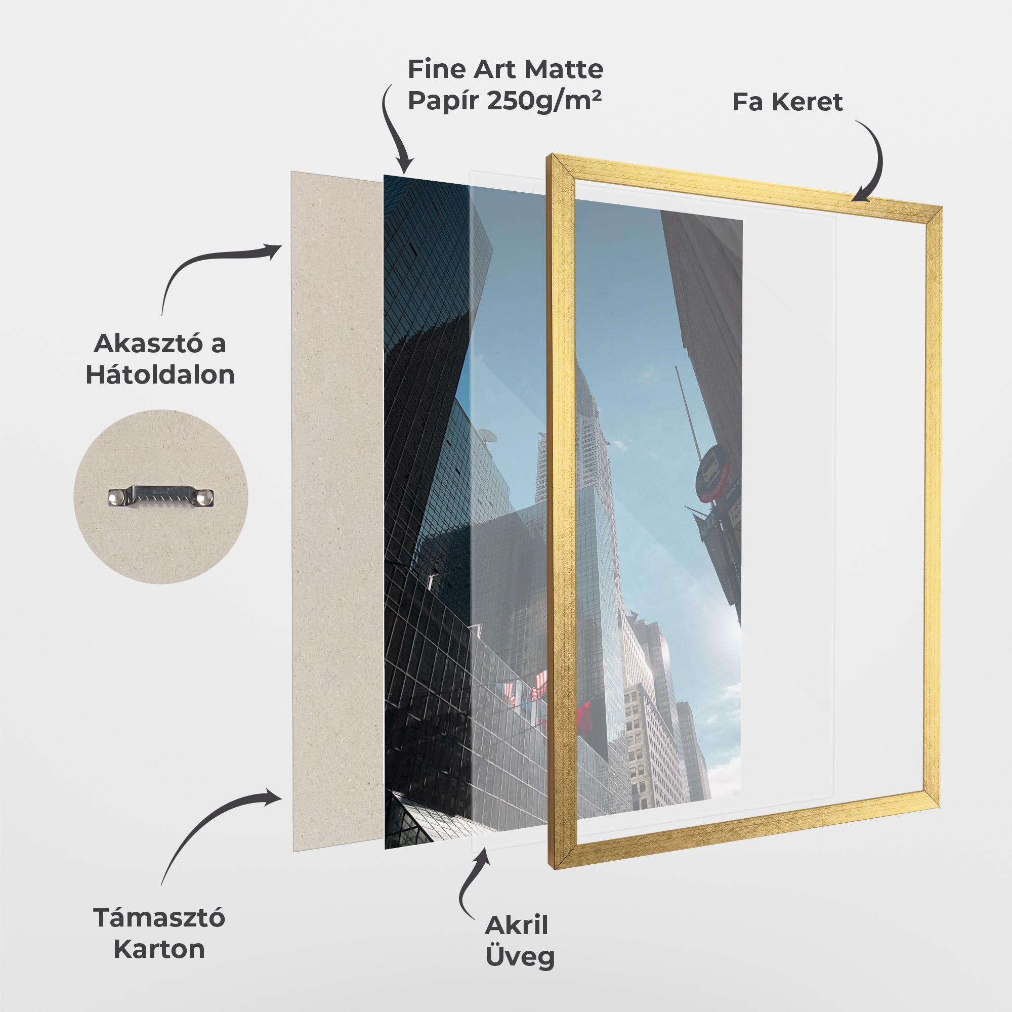 Keretezett Poszter Big Glass Tower mockup 1