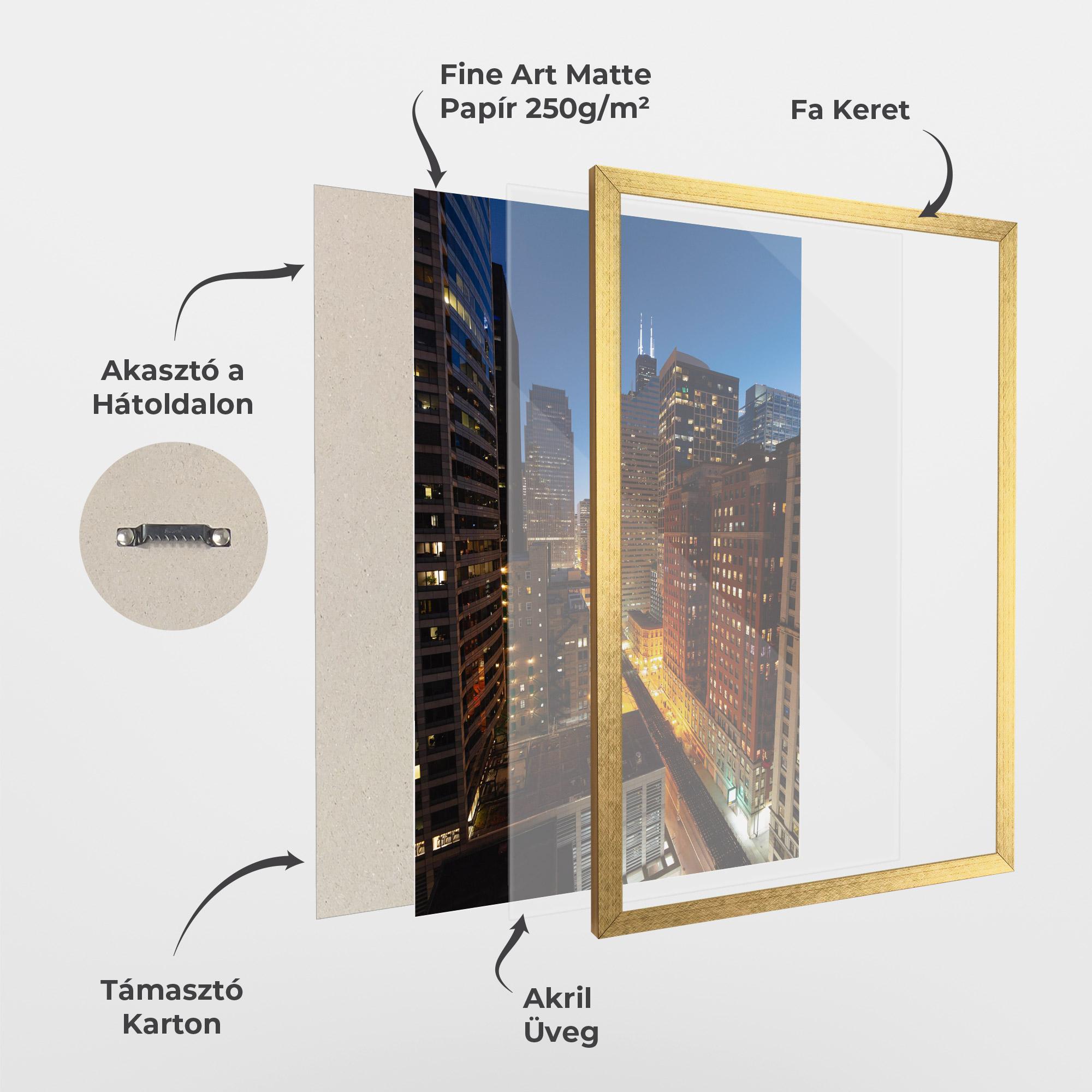 Keretezett Poszter Hight City Building mockup 1