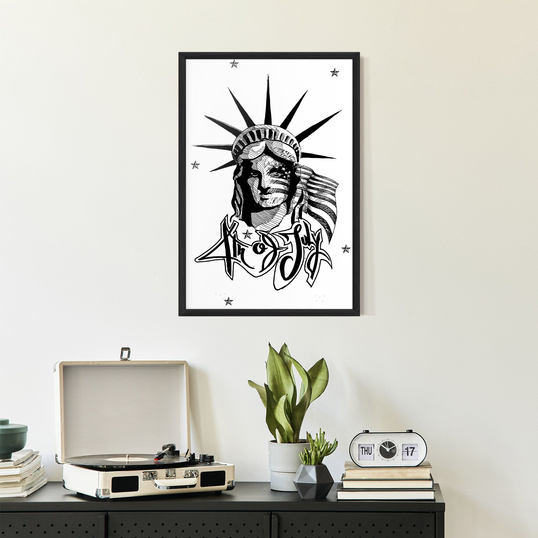 Head Of Liberty Statue mockup 2