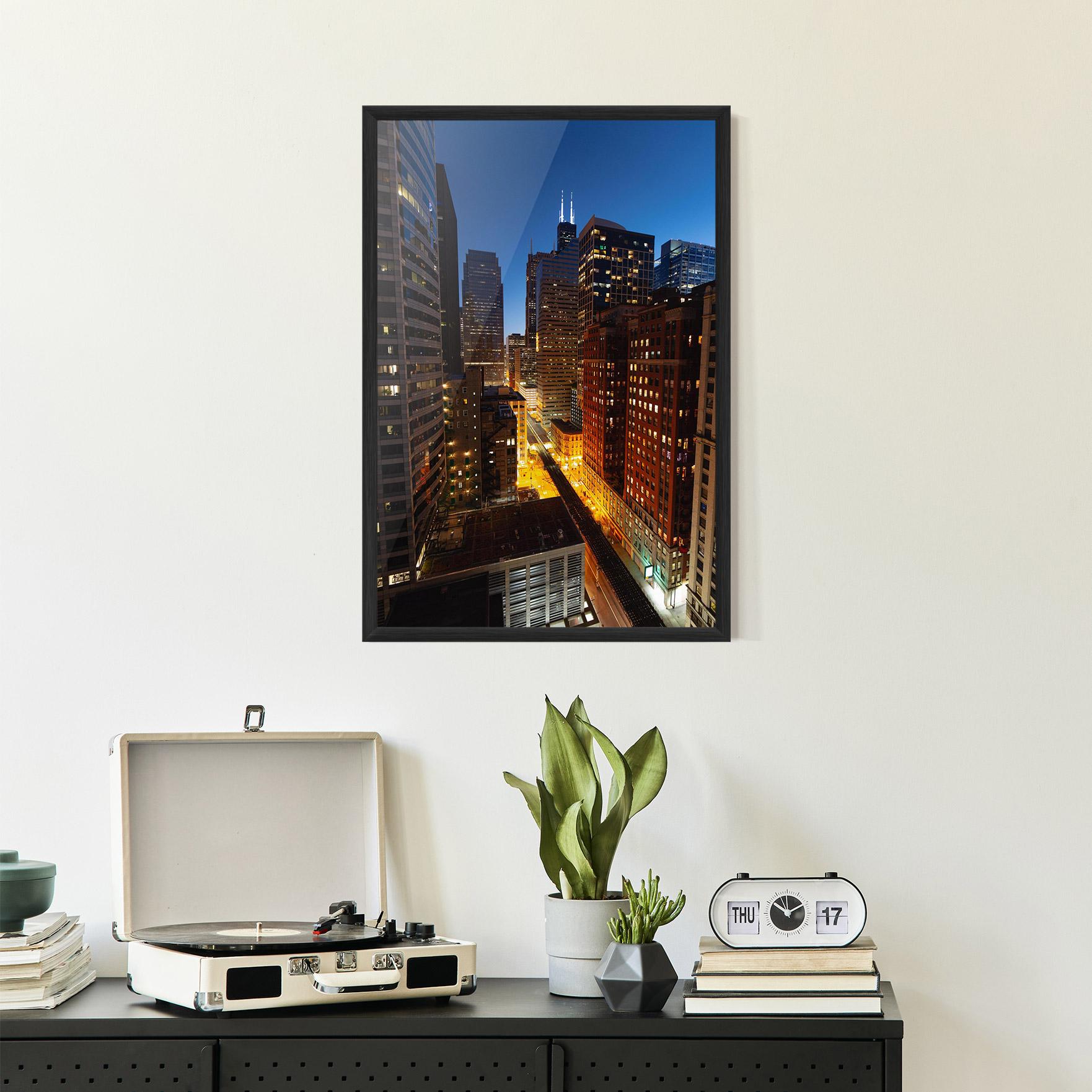 Keretezett Poszter Hight City Building mockup 2