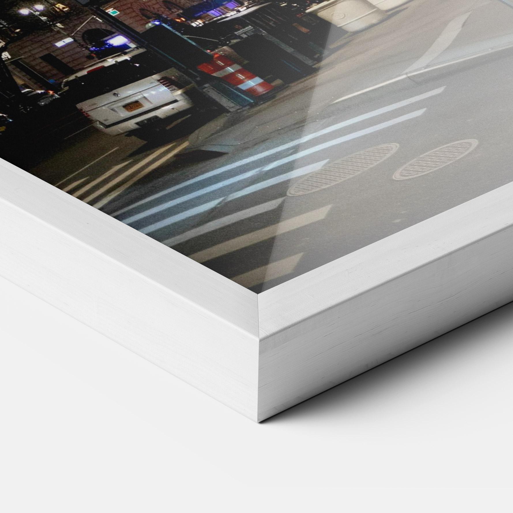 Keretezett Poszter Skyline Night Light mockup 3