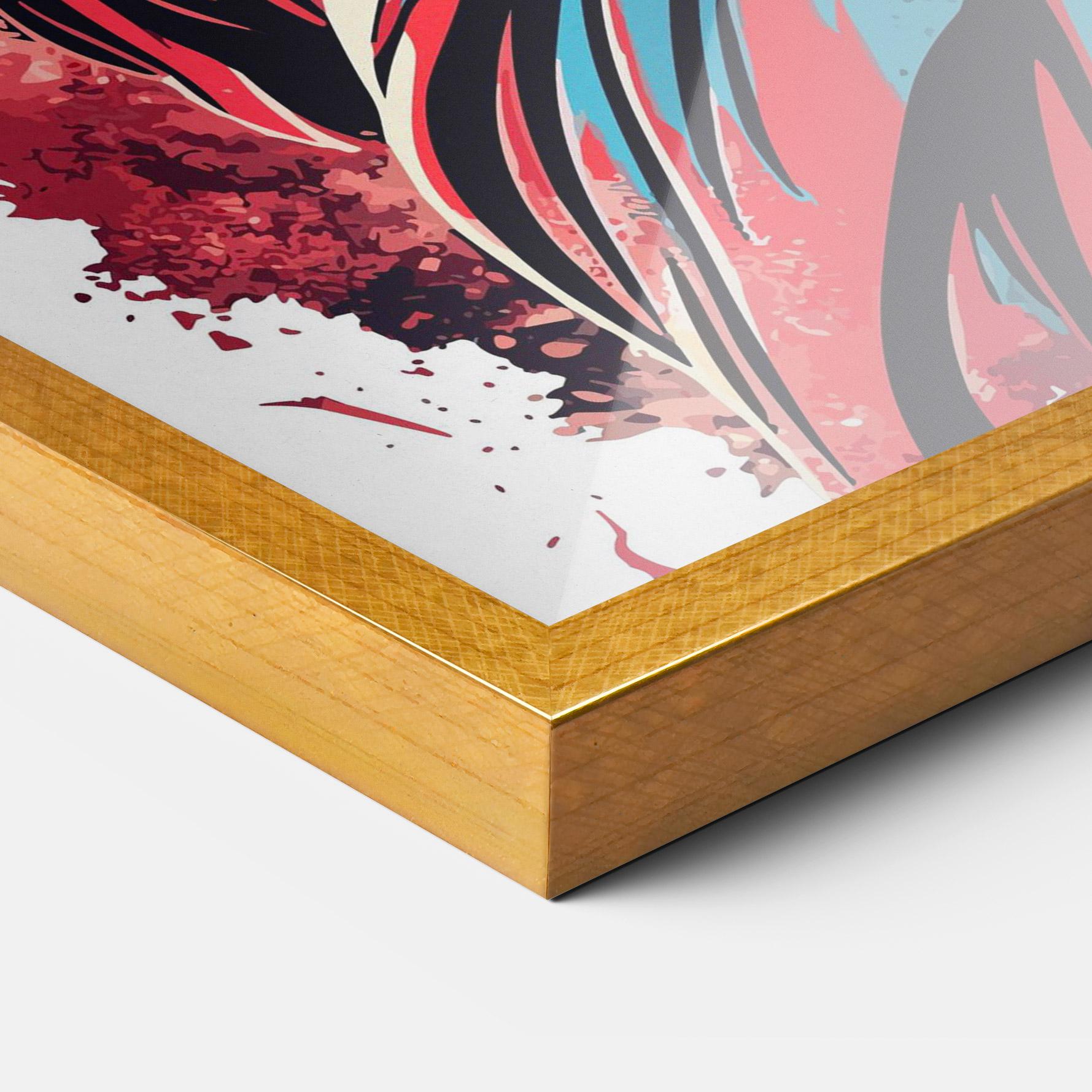 Keretezett Poszter Liberty Statue Art mockup 3