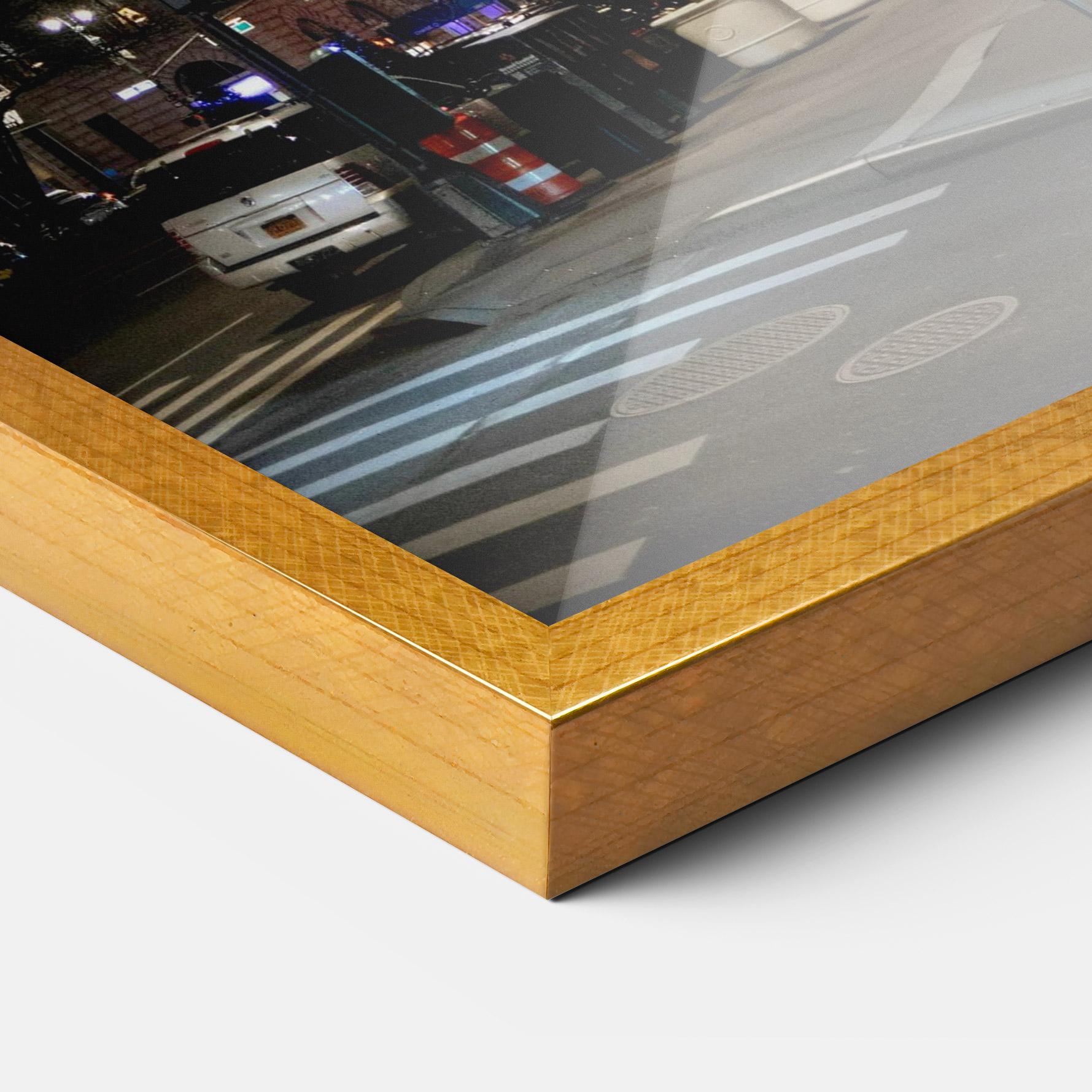 Keretezett Poszter Skyline Night Light mockup 3