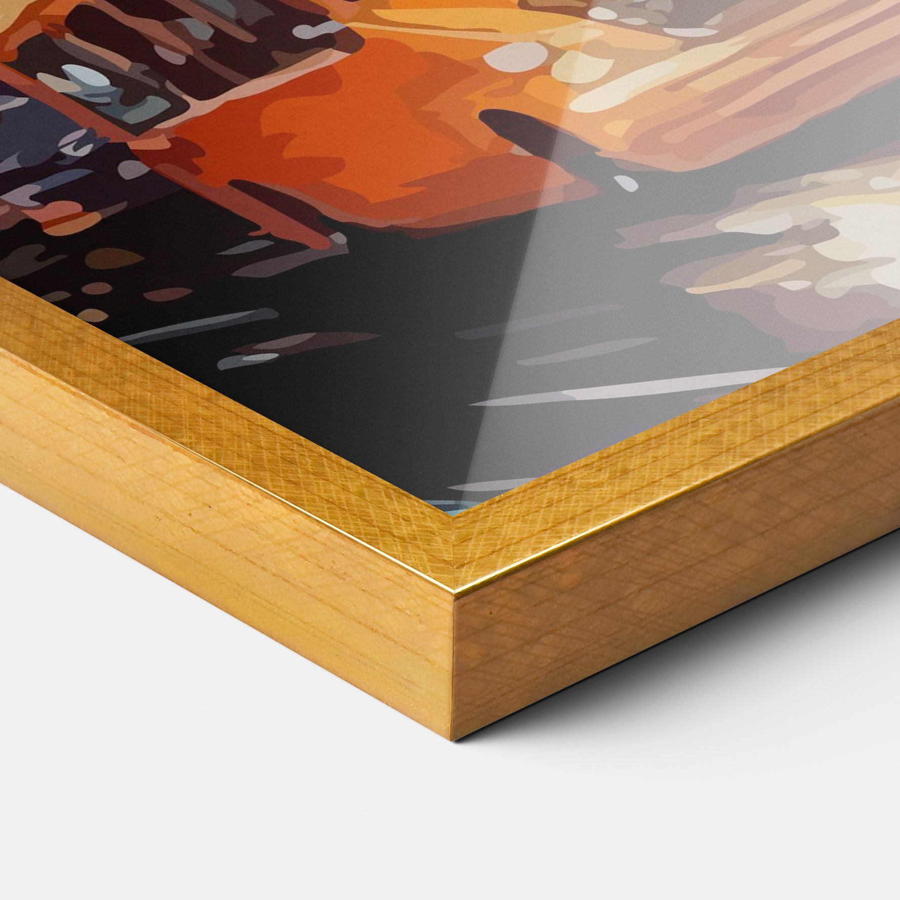 Yellow Car City Art mockup 3