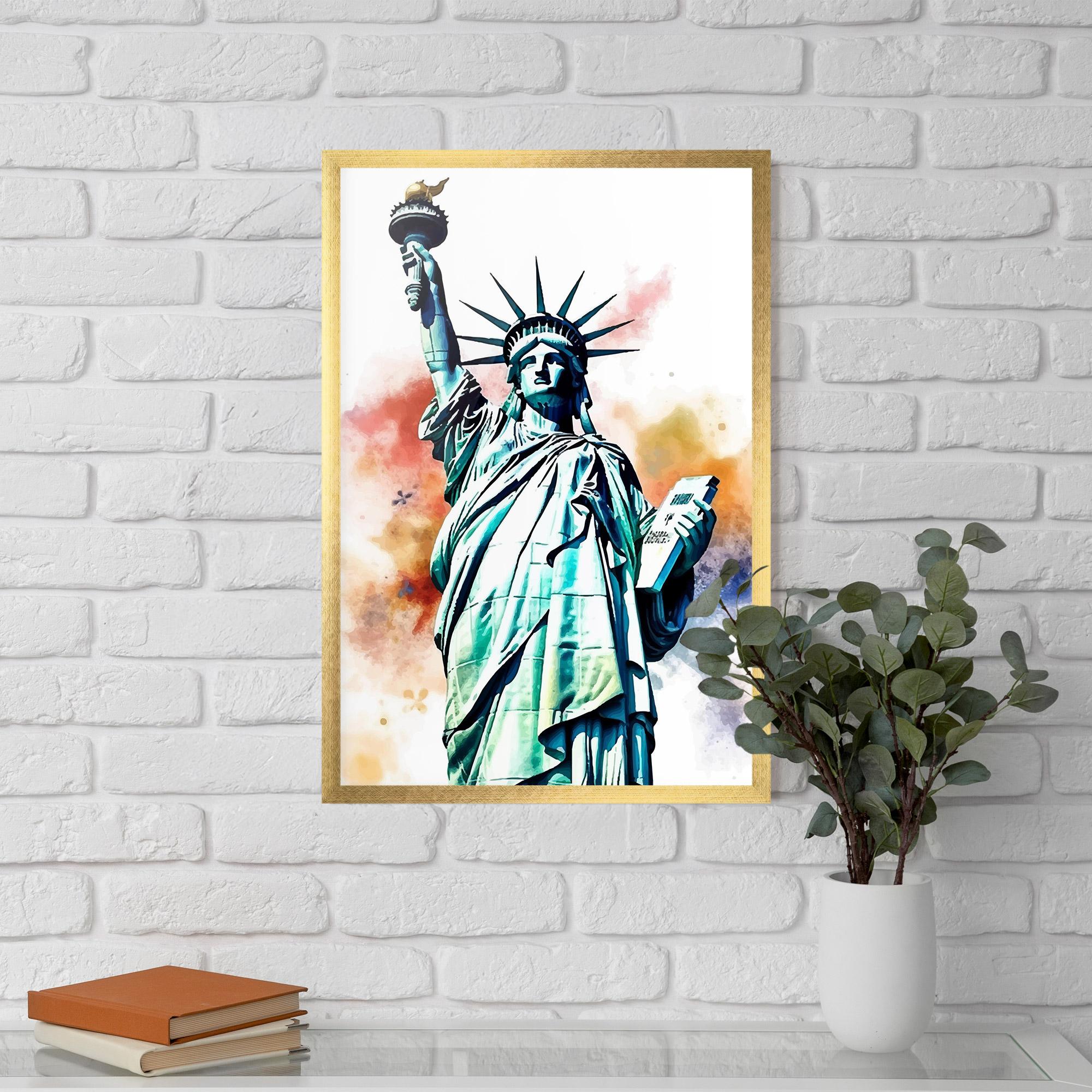 Keretezett Poszter Liberty Art mockup 5