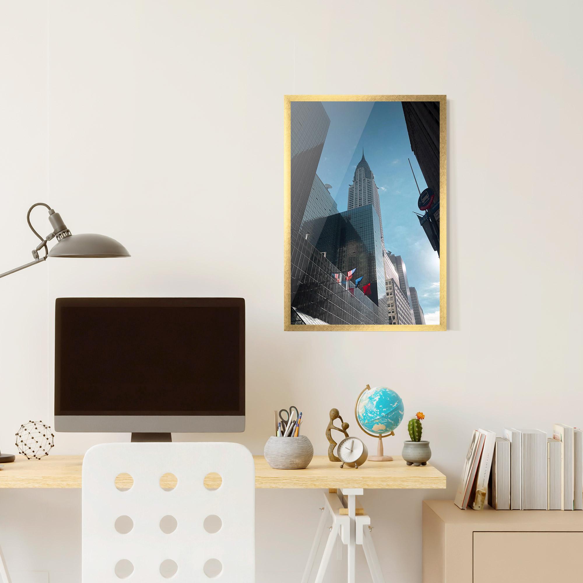 Keretezett Poszter Big Glass Tower mockup 6