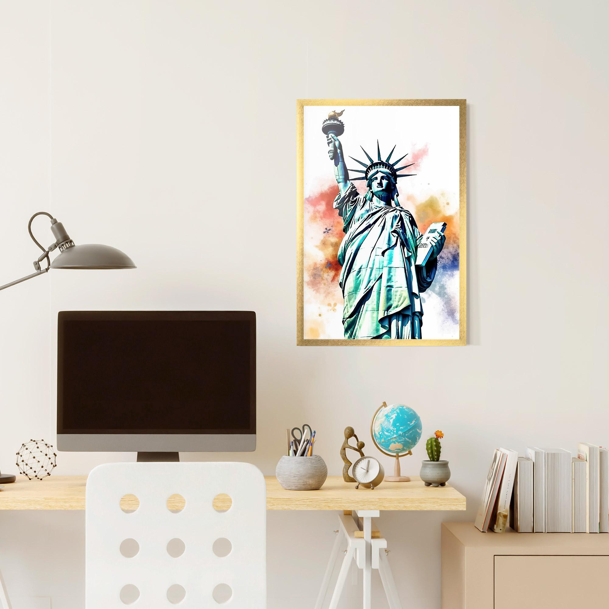 Keretezett Poszter Liberty Art mockup 6