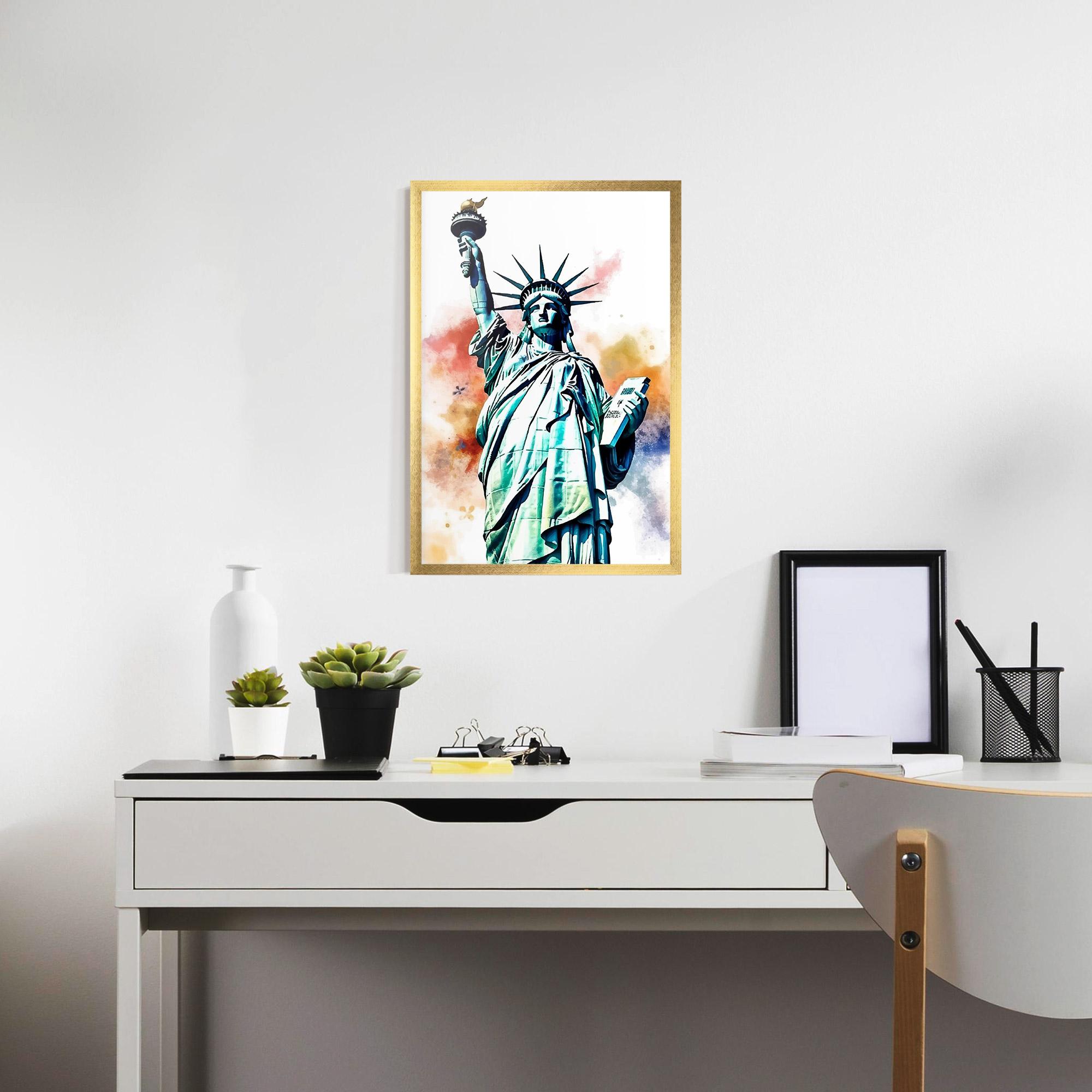 Keretezett Poszter Liberty Art mockup 7