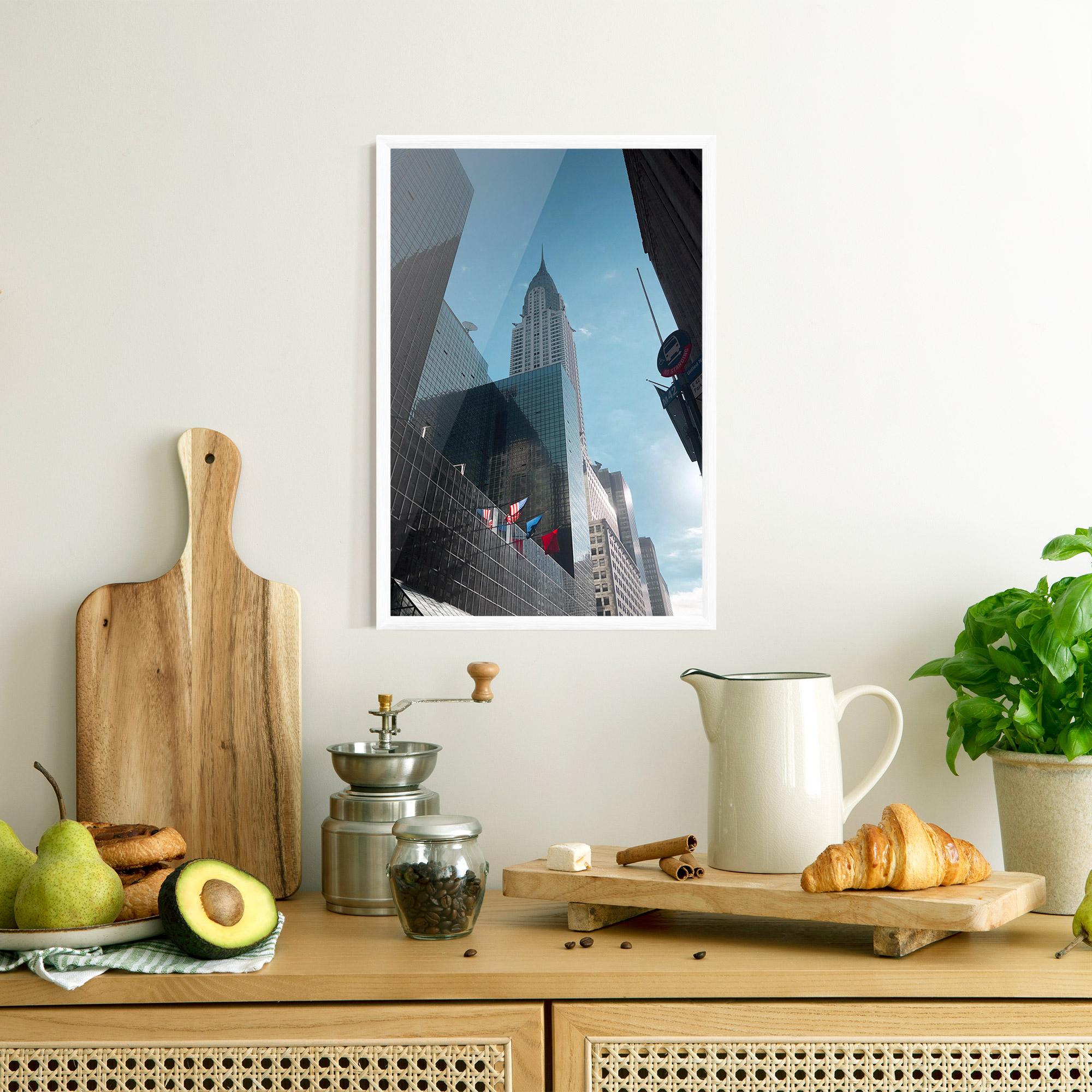 Keretezett Poszter Big Glass Tower mockup 8