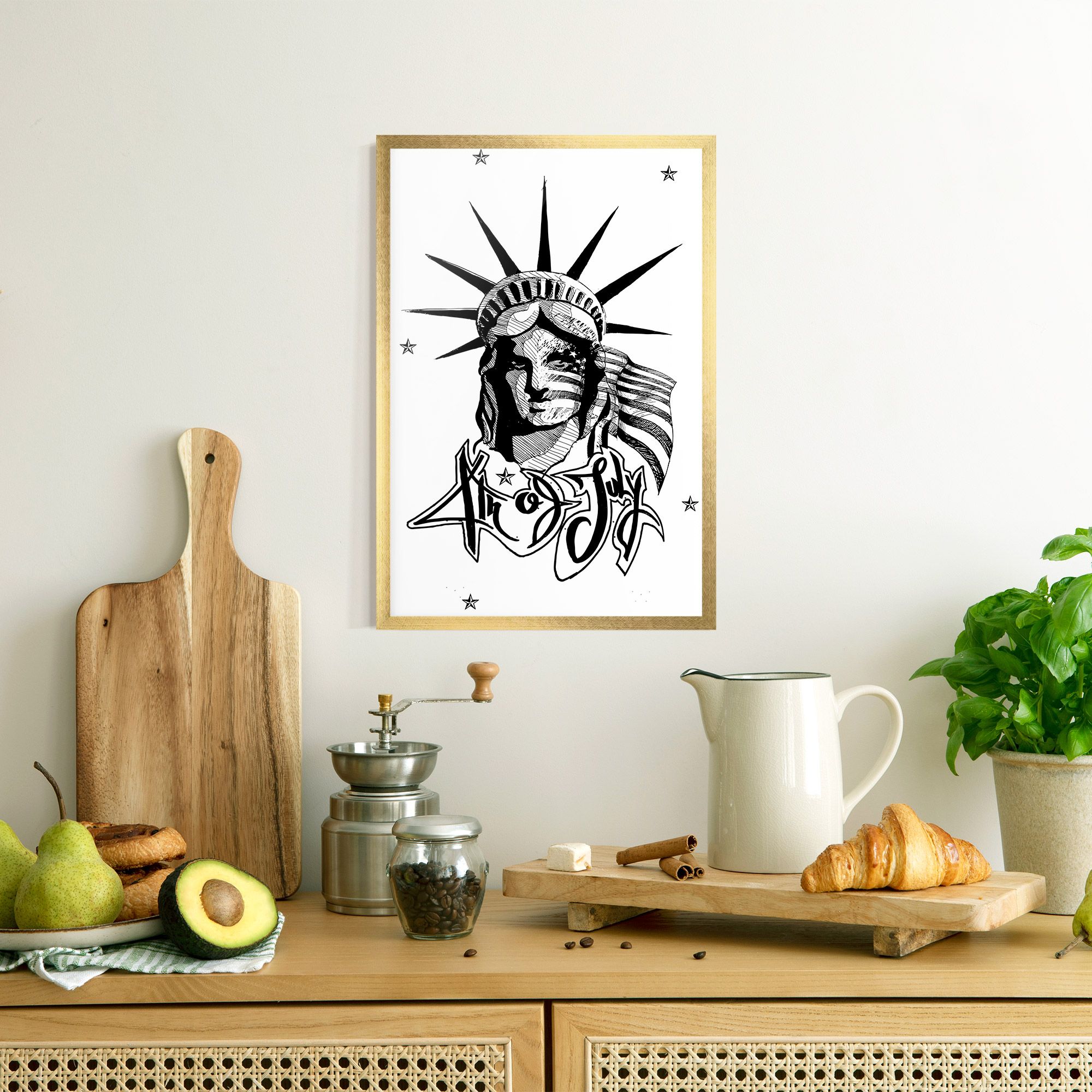 Head Of Liberty Statue mockup 8