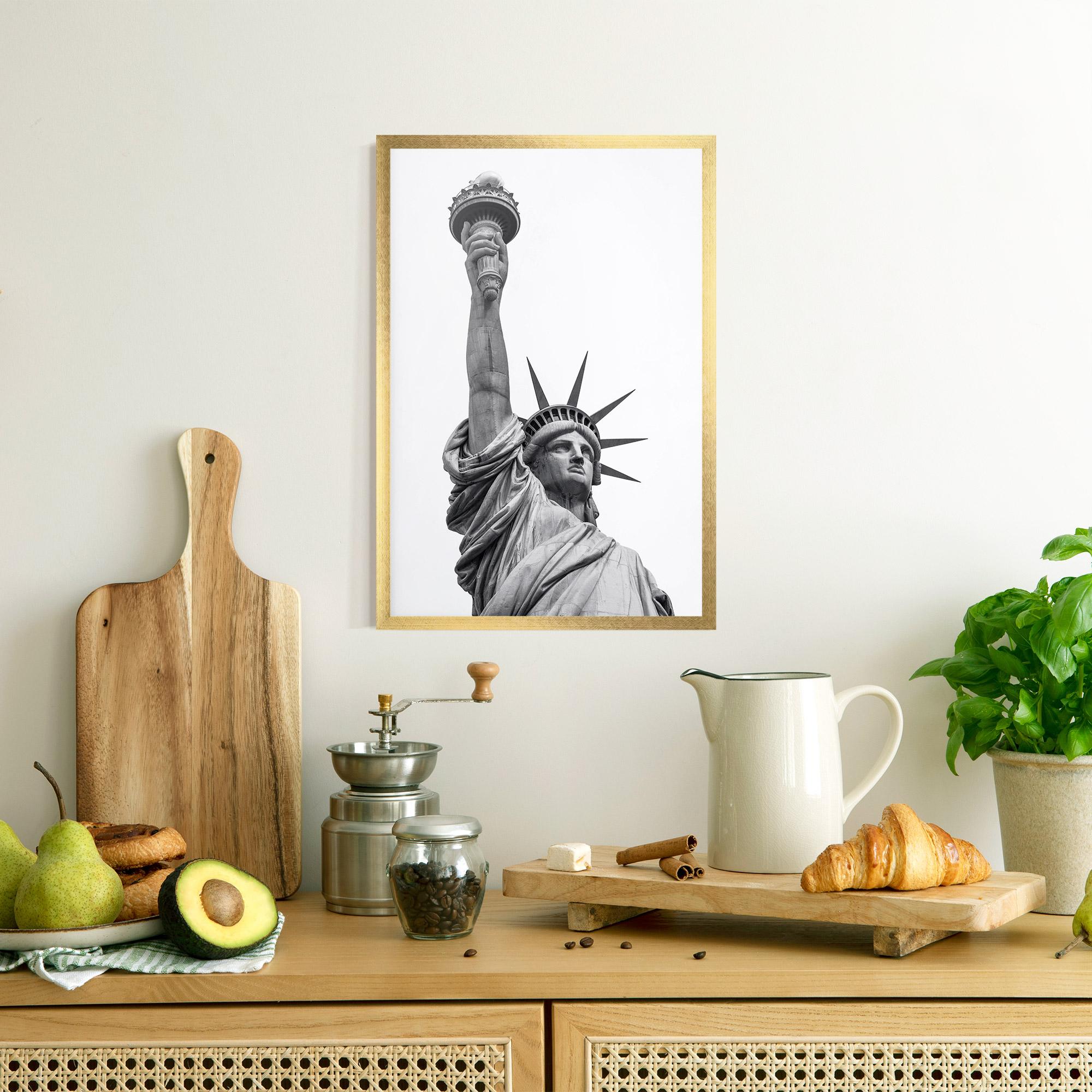 Keretezett Poszter Liberty Statue mockup 8