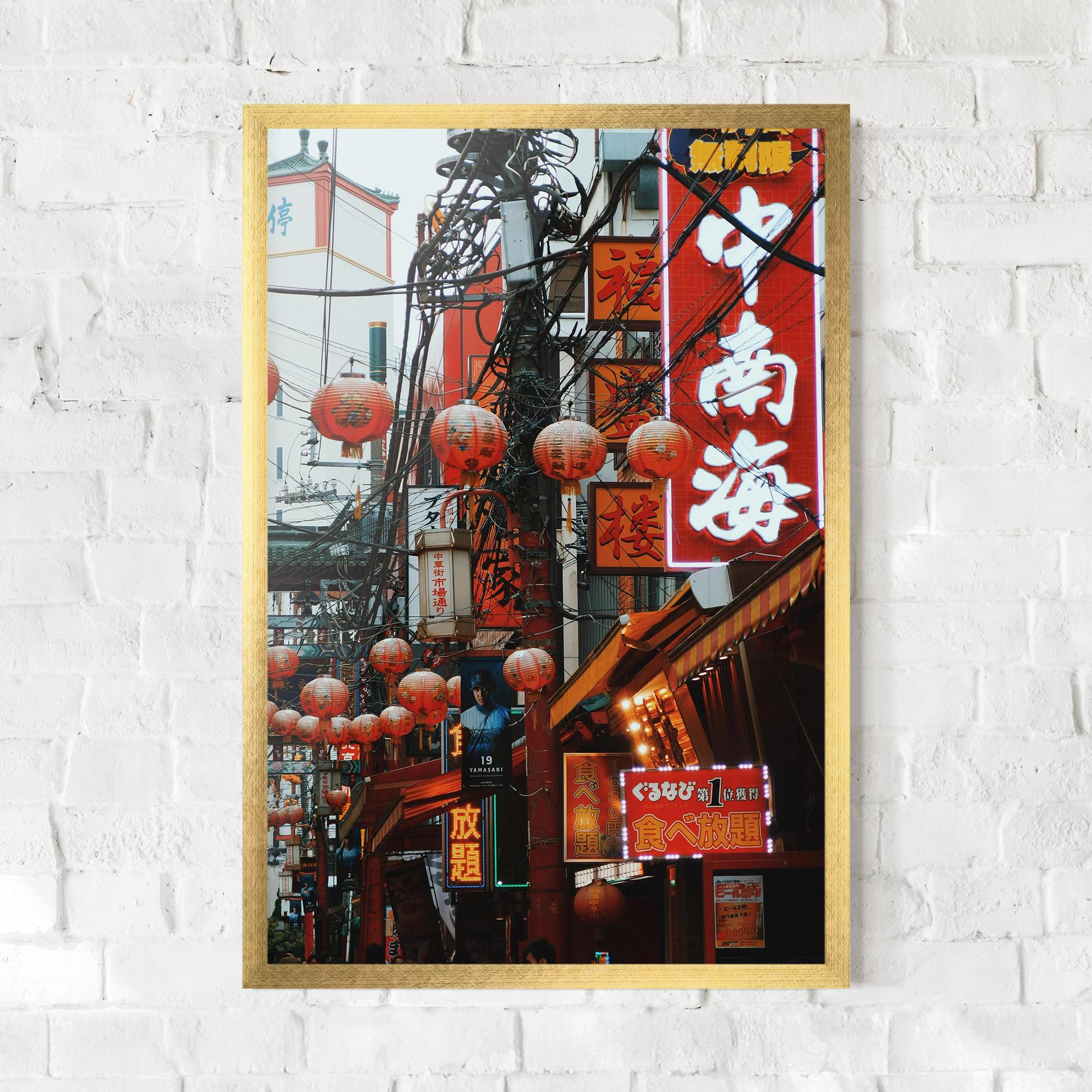 Keretezett Poszter Chinatown mockup 0