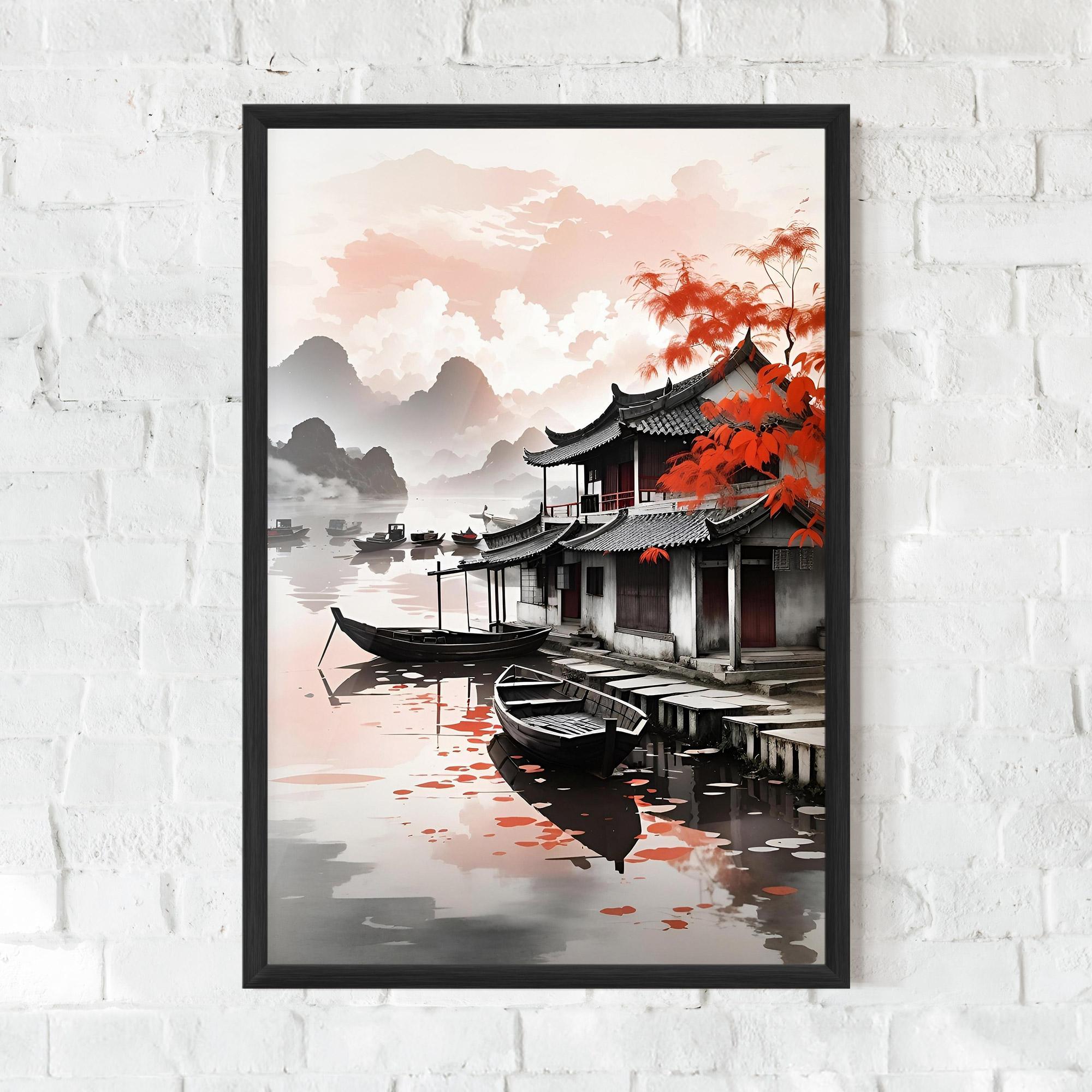 Keretezett Poszter Architecture Reflections mockup 0