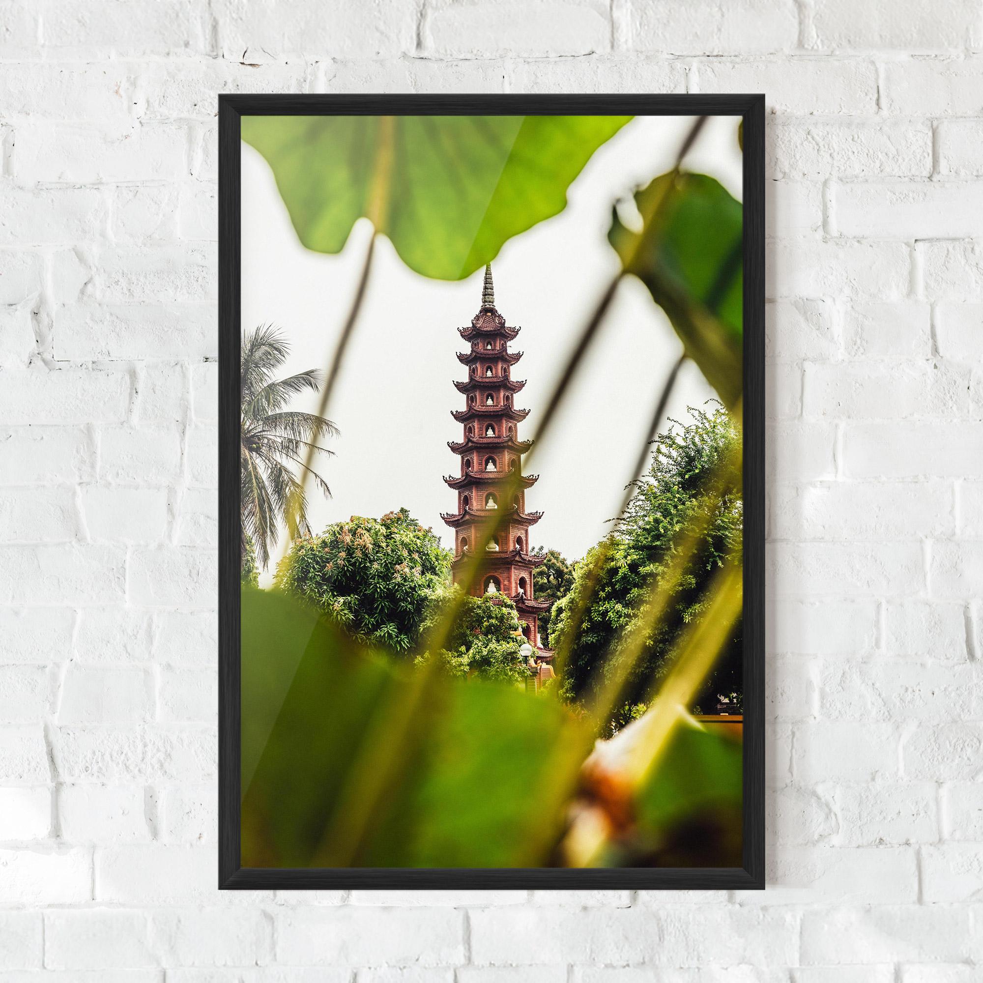 Keretezett Poszter Tran Quoc Pagoda mockup 0