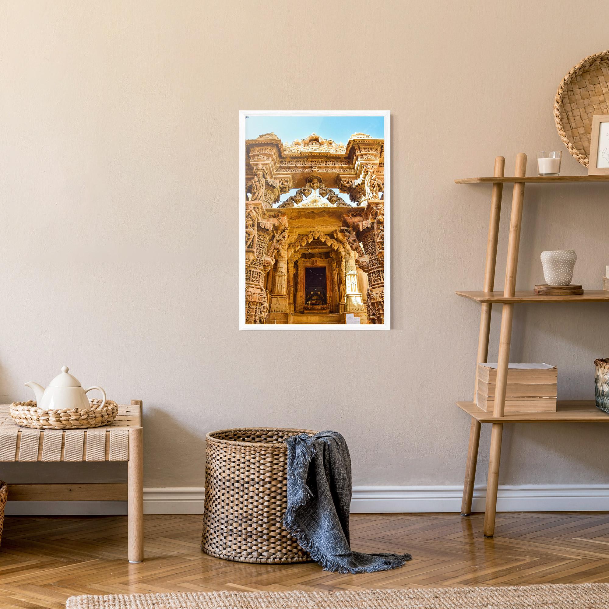 Keretezett Poszter Temples Of Jaisalmer mockup 9