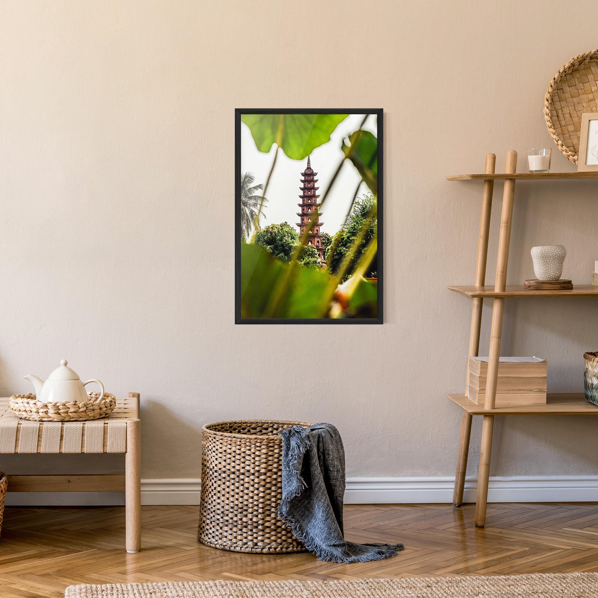 Keretezett Poszter Tran Quoc Pagoda mockup 9