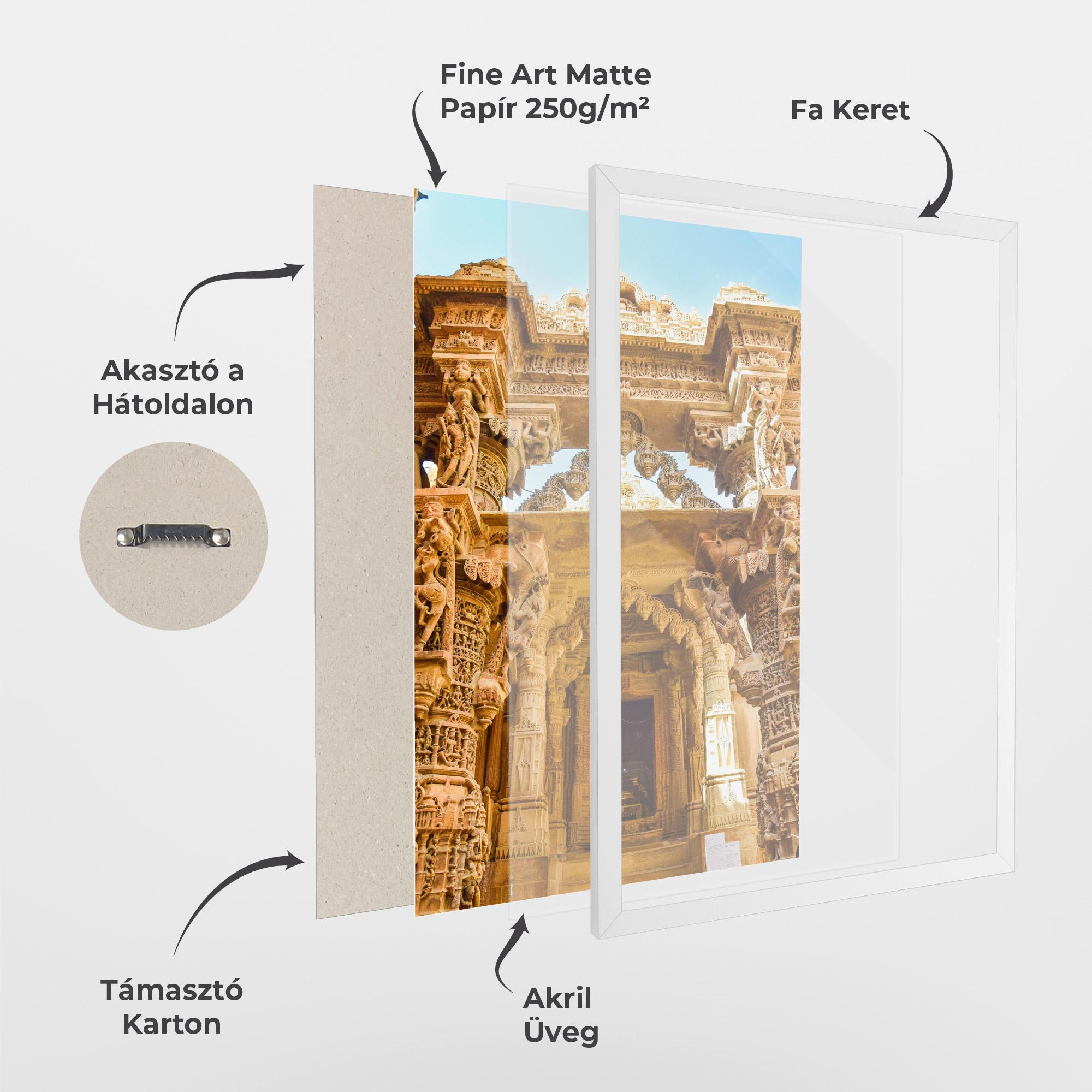 Keretezett Poszter Temples Of Jaisalmer mockup 1