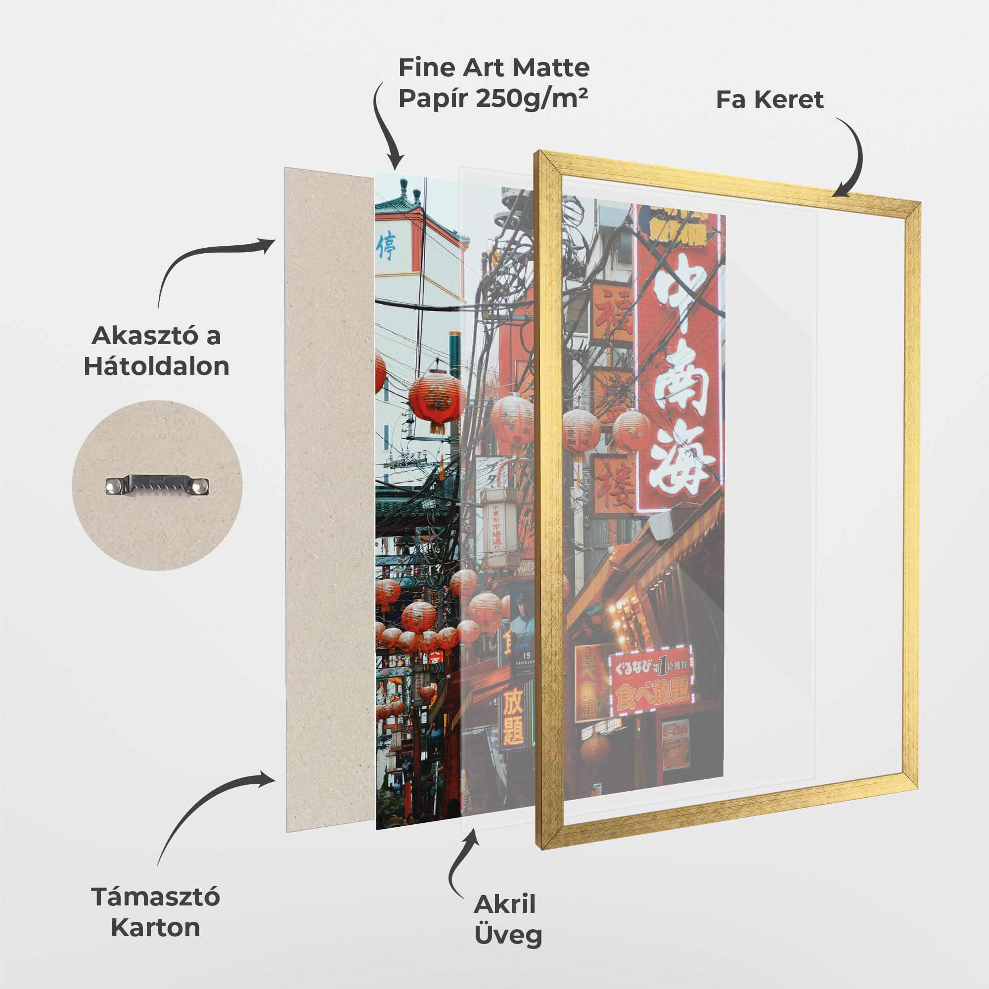 Keretezett Poszter Chinatown mockup 1