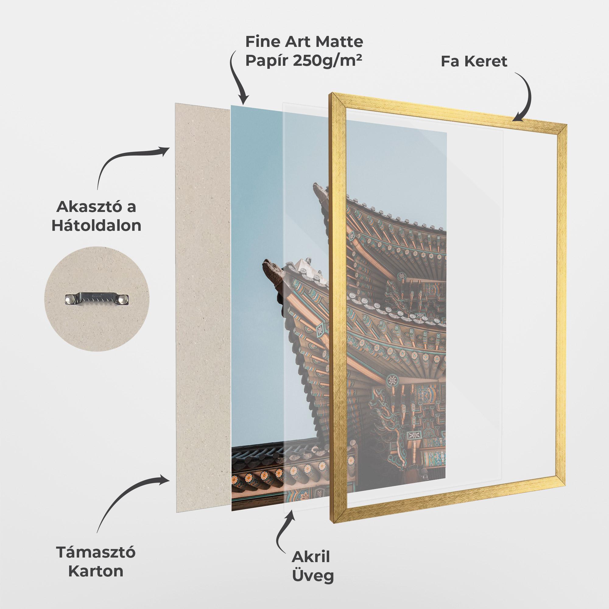 Keretezett Poszter Gyeongbokgung mockup 1
