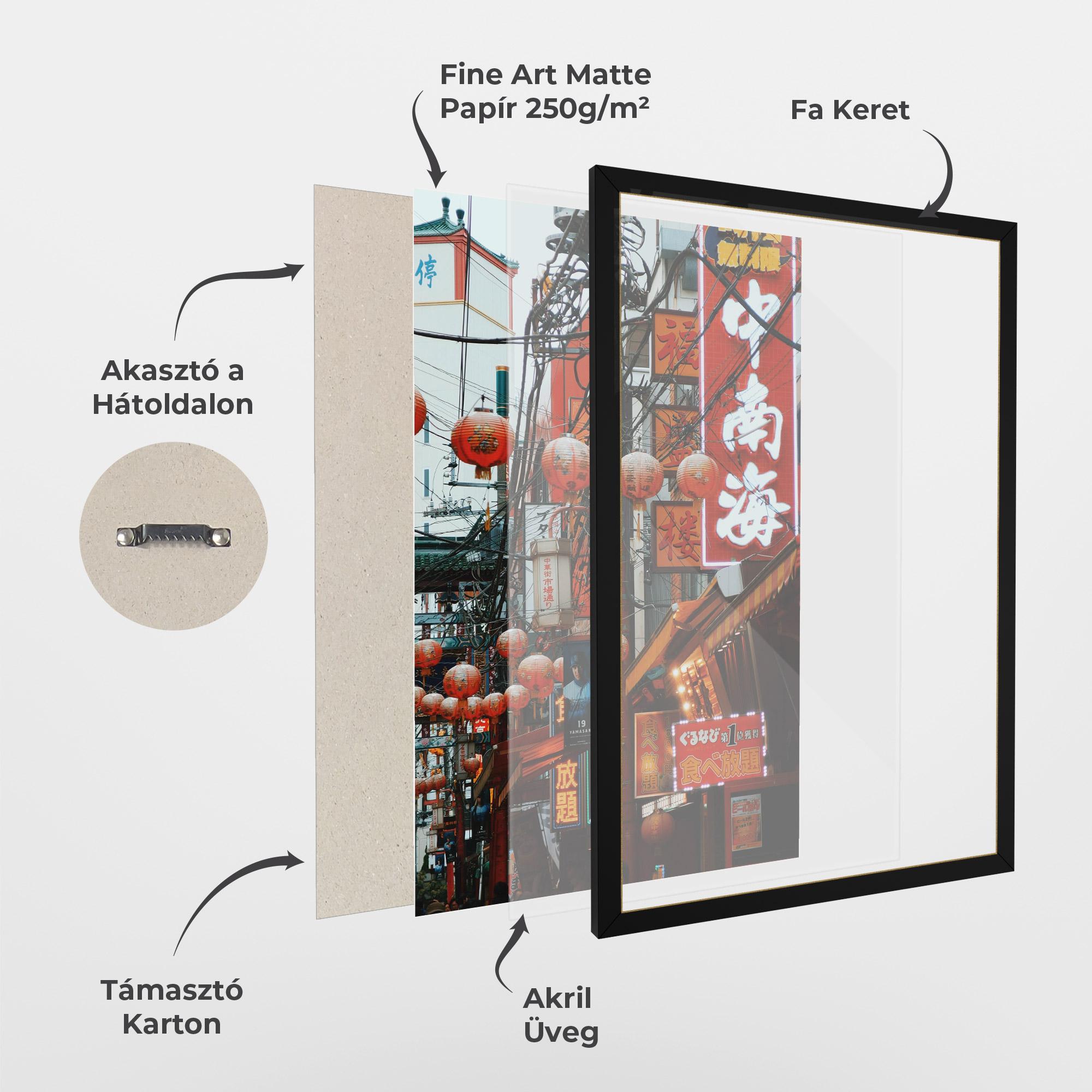 Keretezett Poszter Chinatown mockup 1