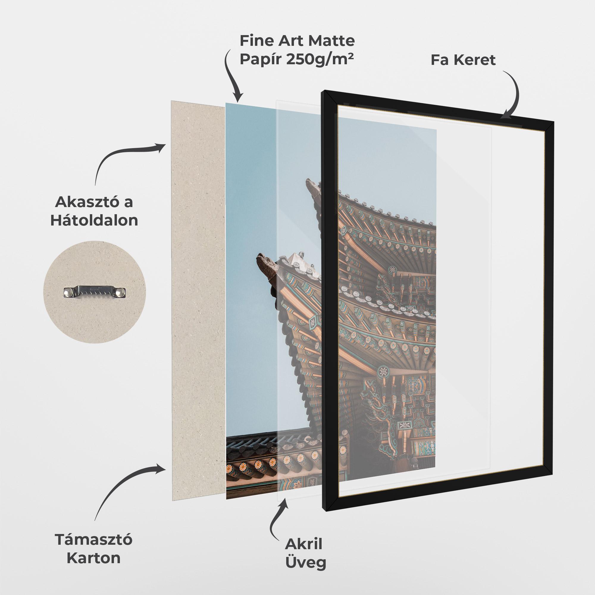 Keretezett Poszter Gyeongbokgung mockup 1