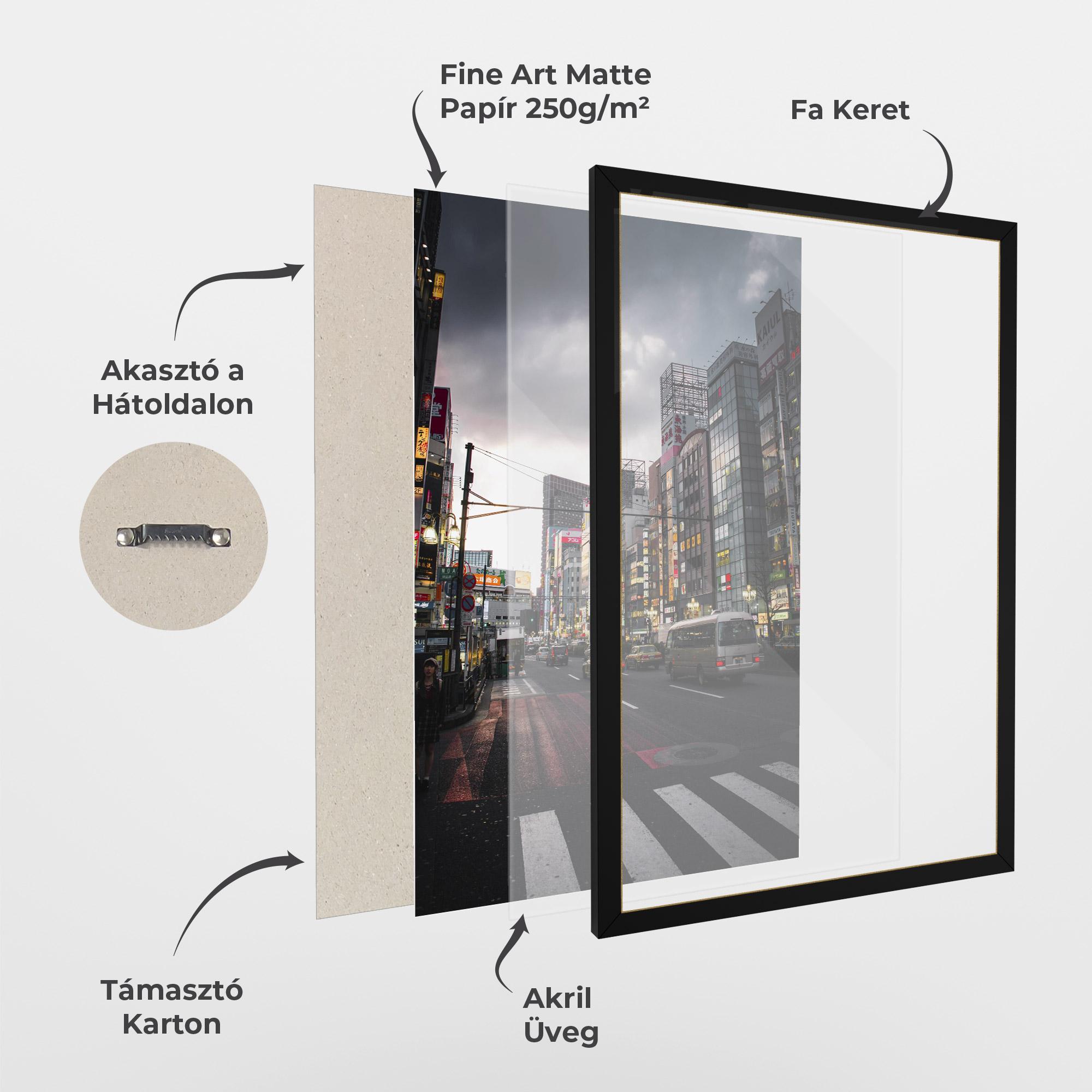 Keretezett Poszter Shinjuku mockup 1