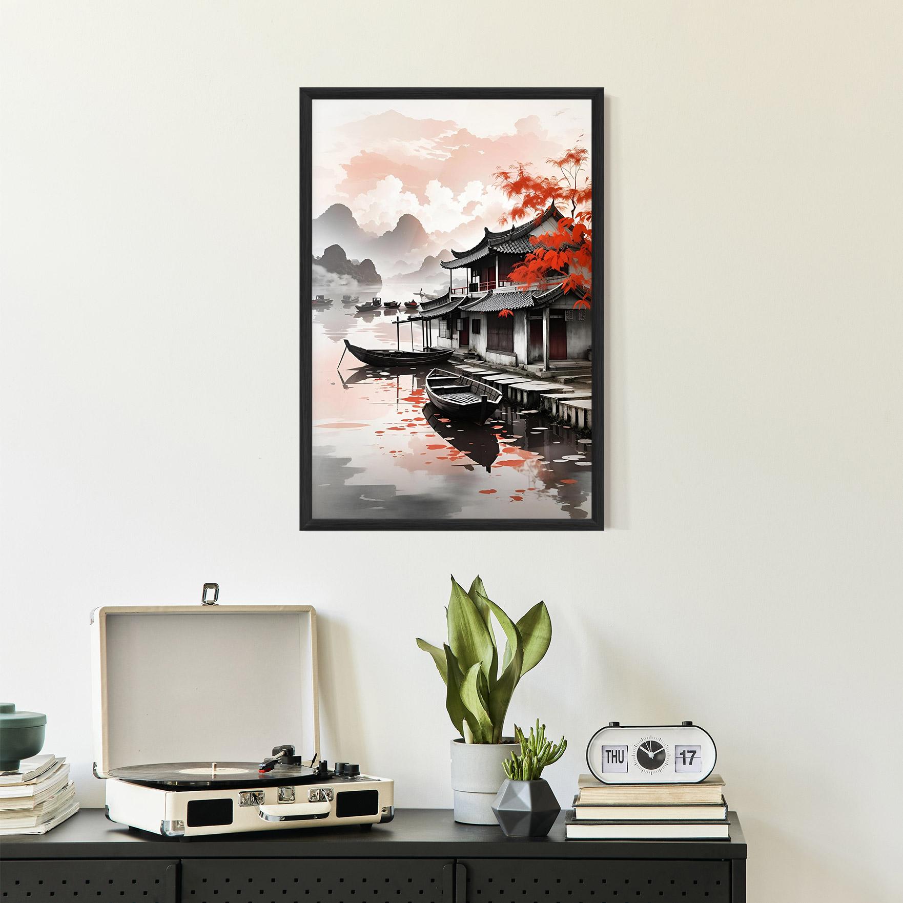 Keretezett Poszter Architecture Reflections mockup 2