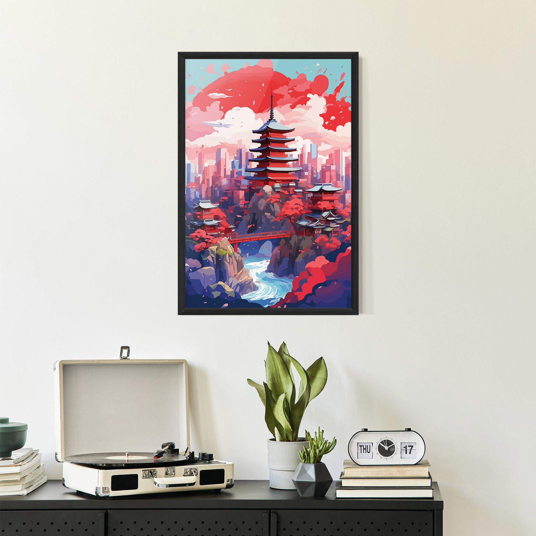 Keretezett Poszter City Style Art mockup 2