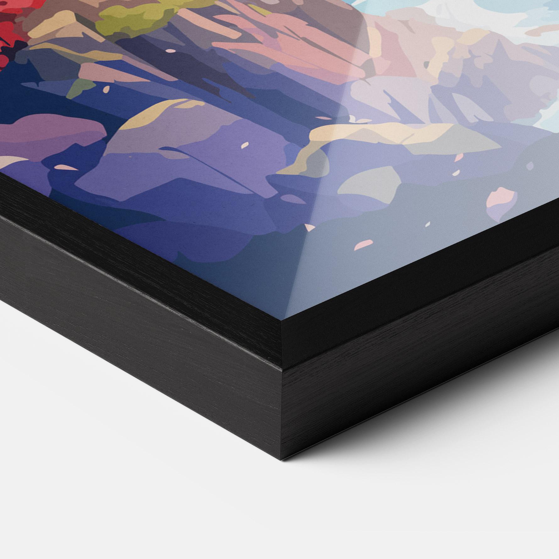 Keretezett Poszter City Style Art mockup 3