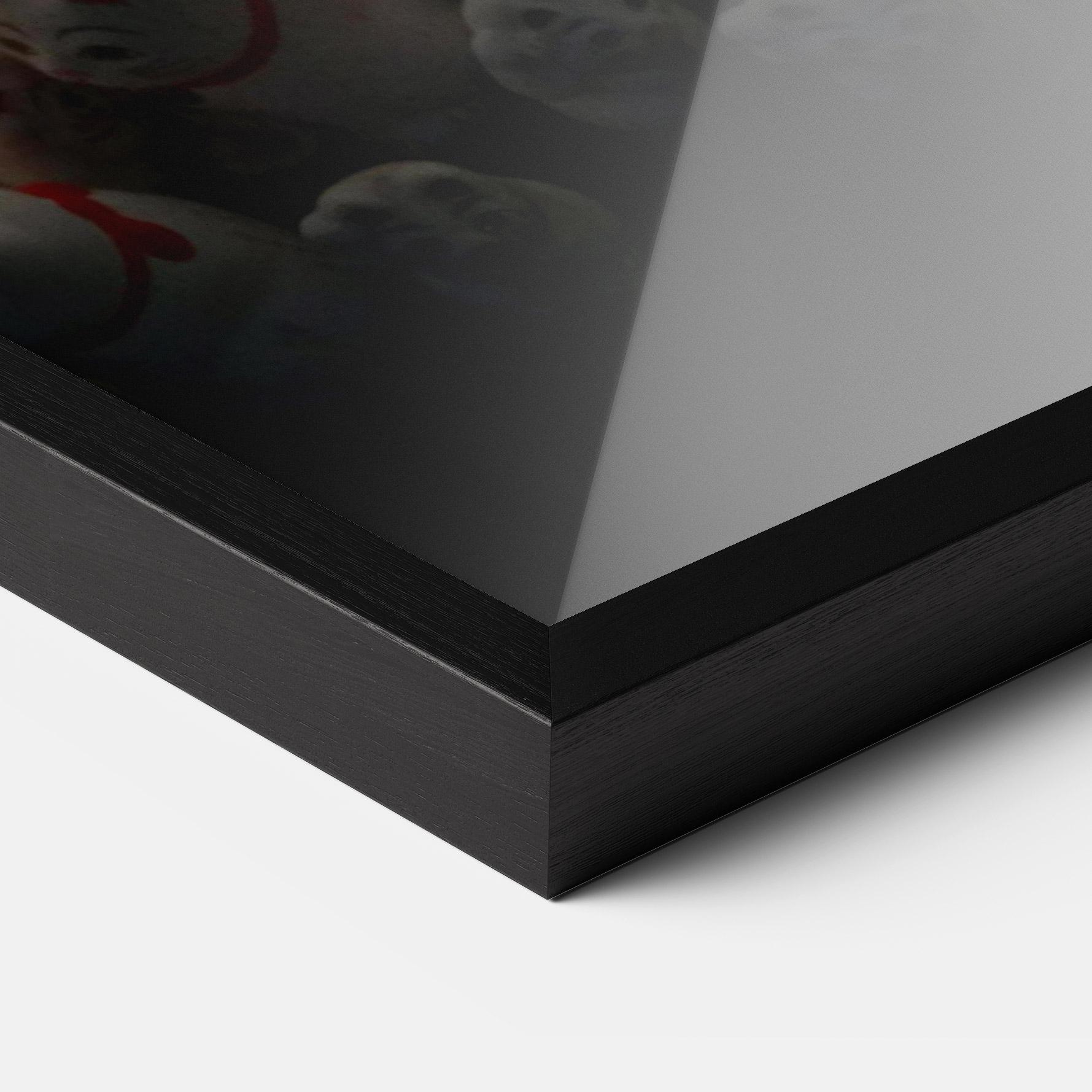 Keretezett Poszter White Lucky Cats mockup 3