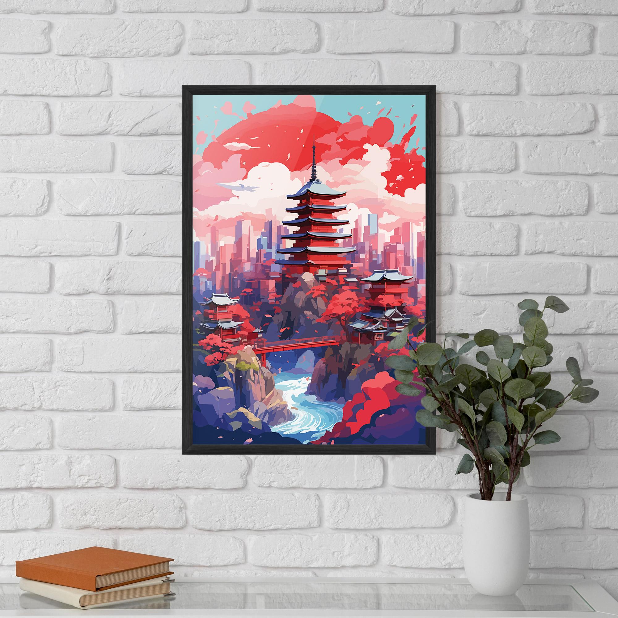 Keretezett Poszter City Style Art mockup 5