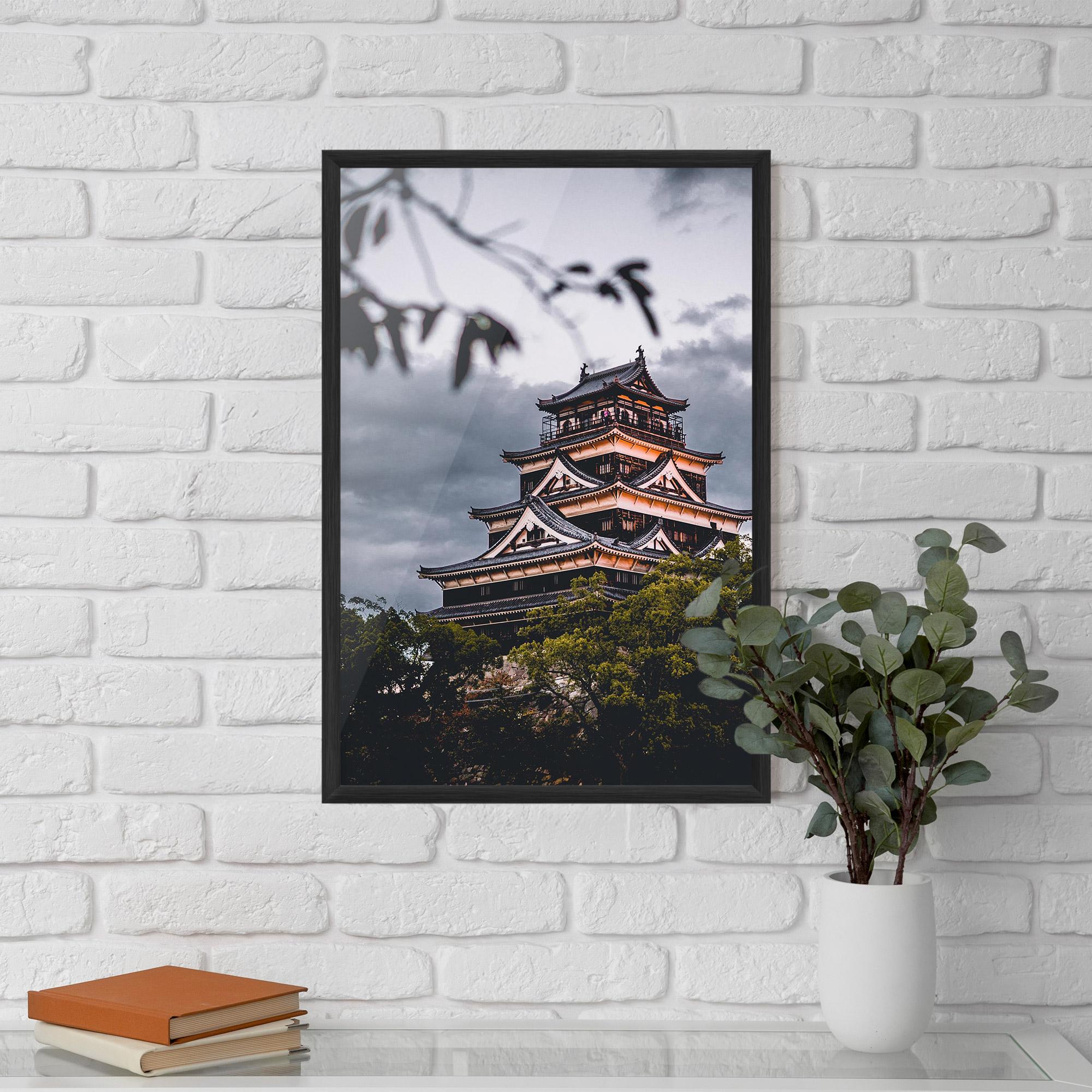 Keretezett Poszter Hiroshima Castle mockup 5