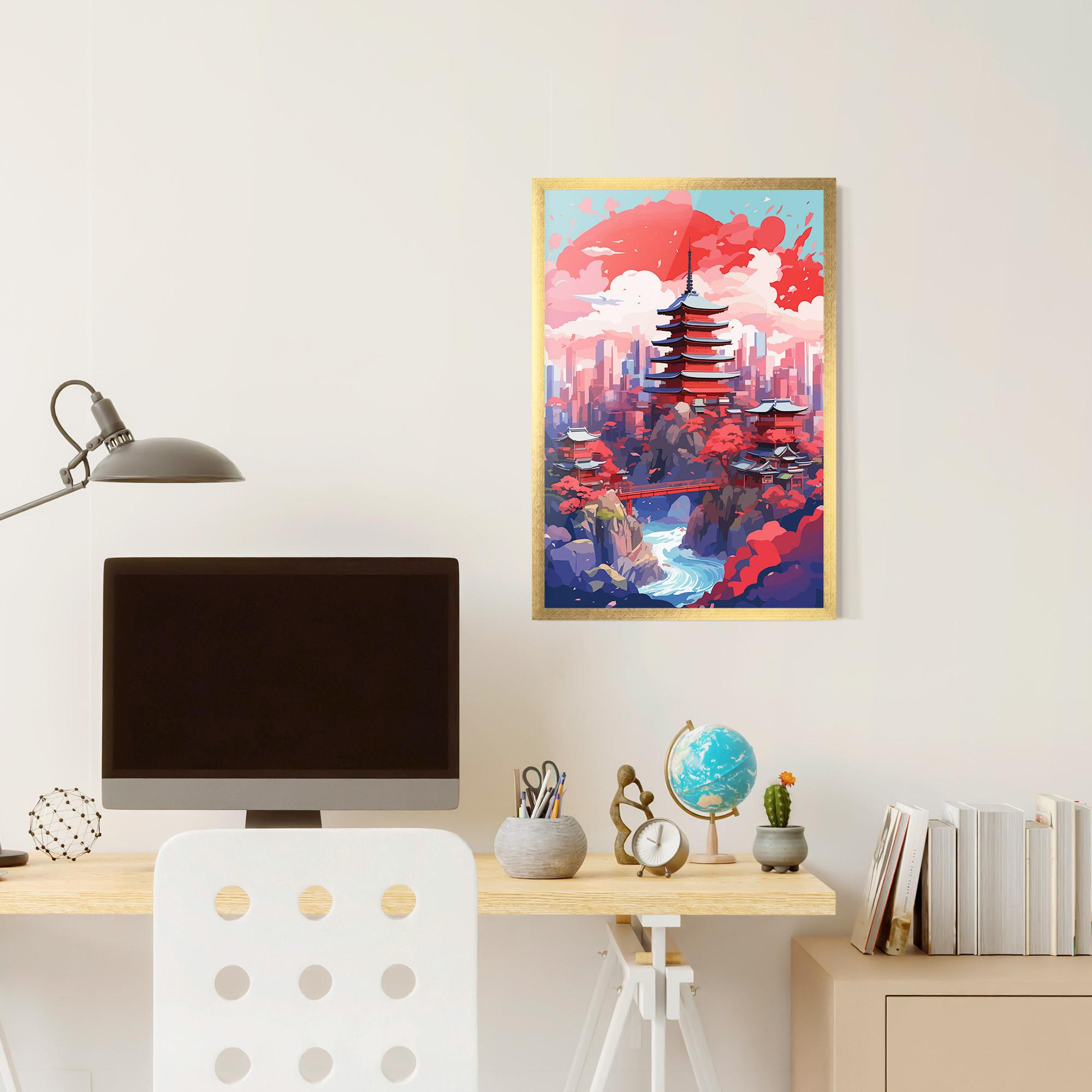 Keretezett Poszter City Style Art mockup 6