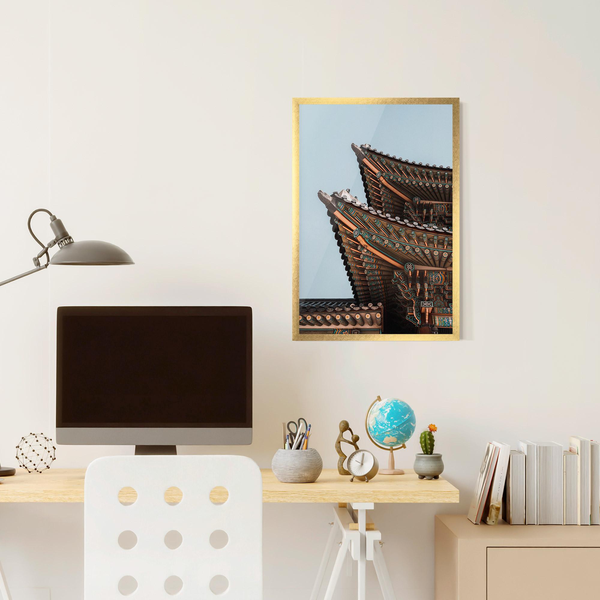 Keretezett Poszter Gyeongbokgung mockup 6