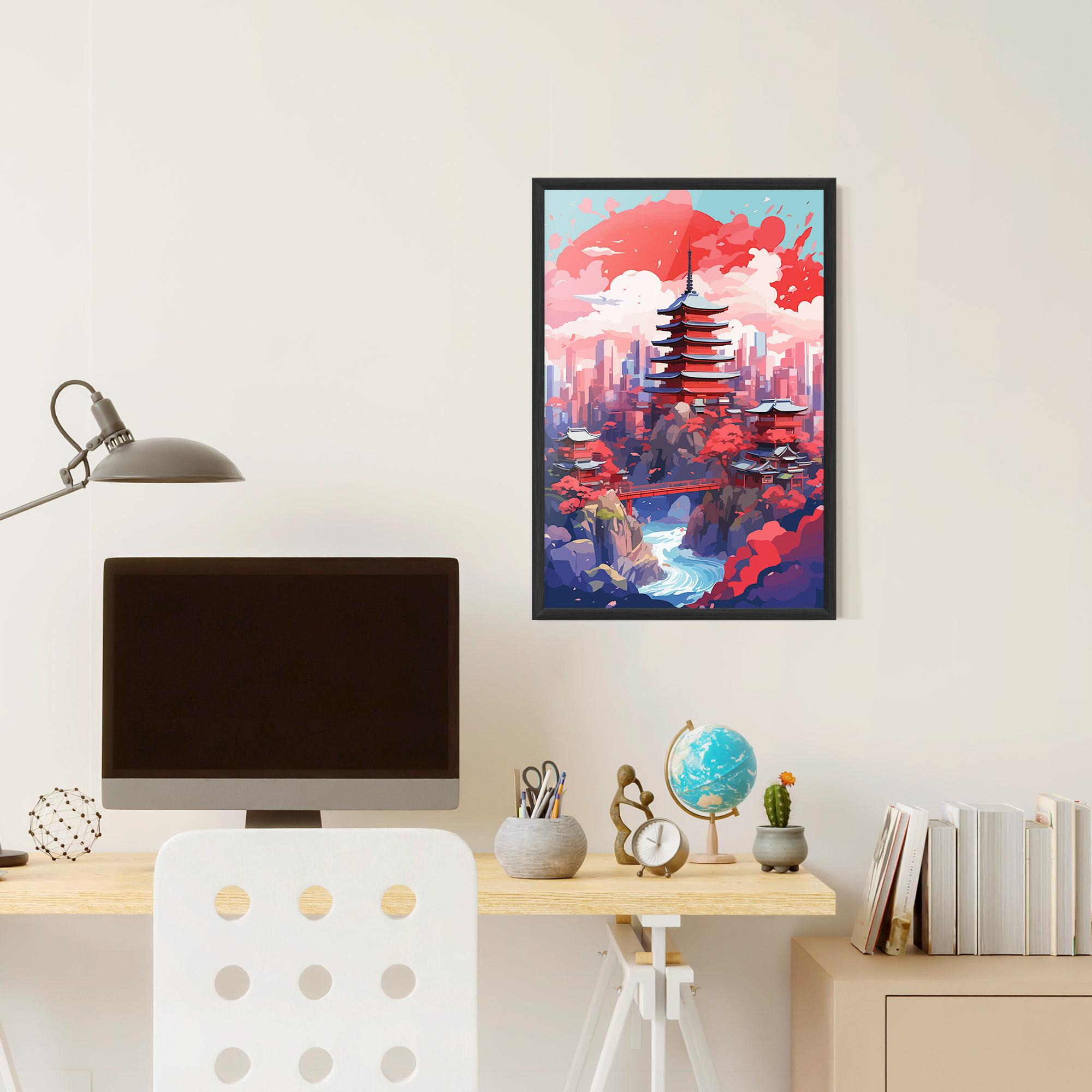 Keretezett Poszter City Style Art mockup 6