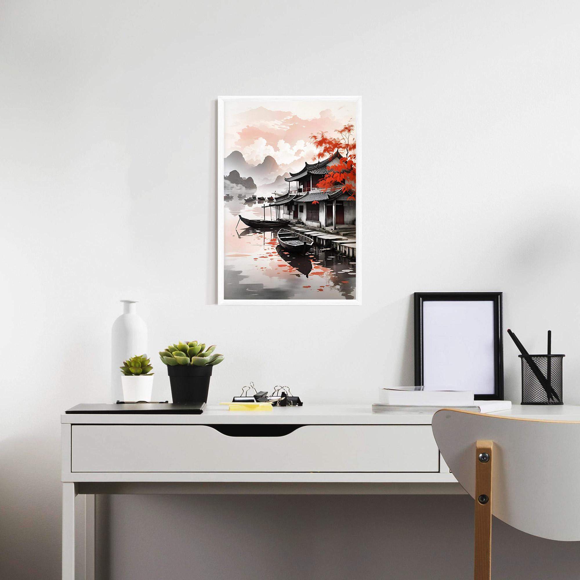 Keretezett Poszter Architecture Reflections mockup 7