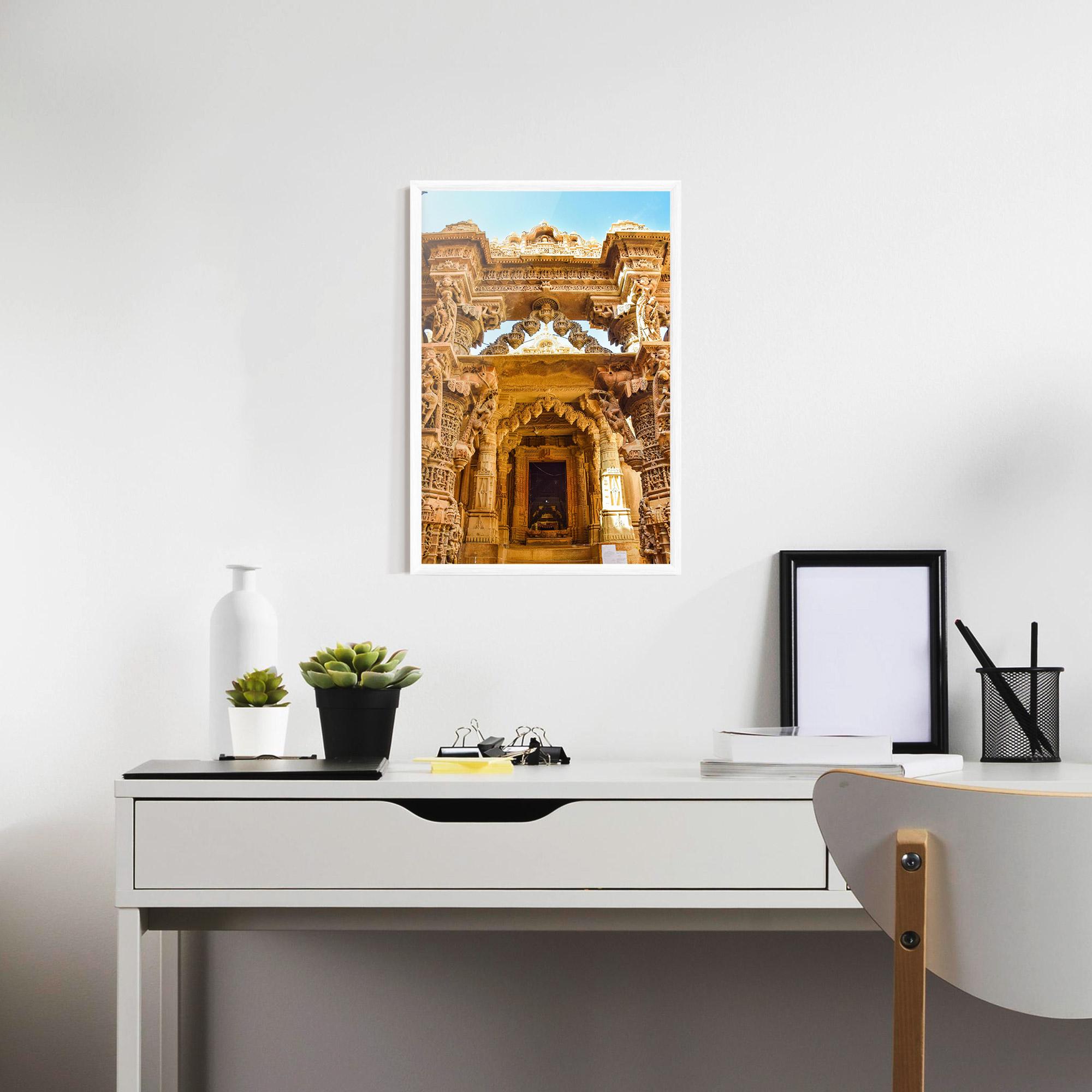Keretezett Poszter Temples Of Jaisalmer mockup 7