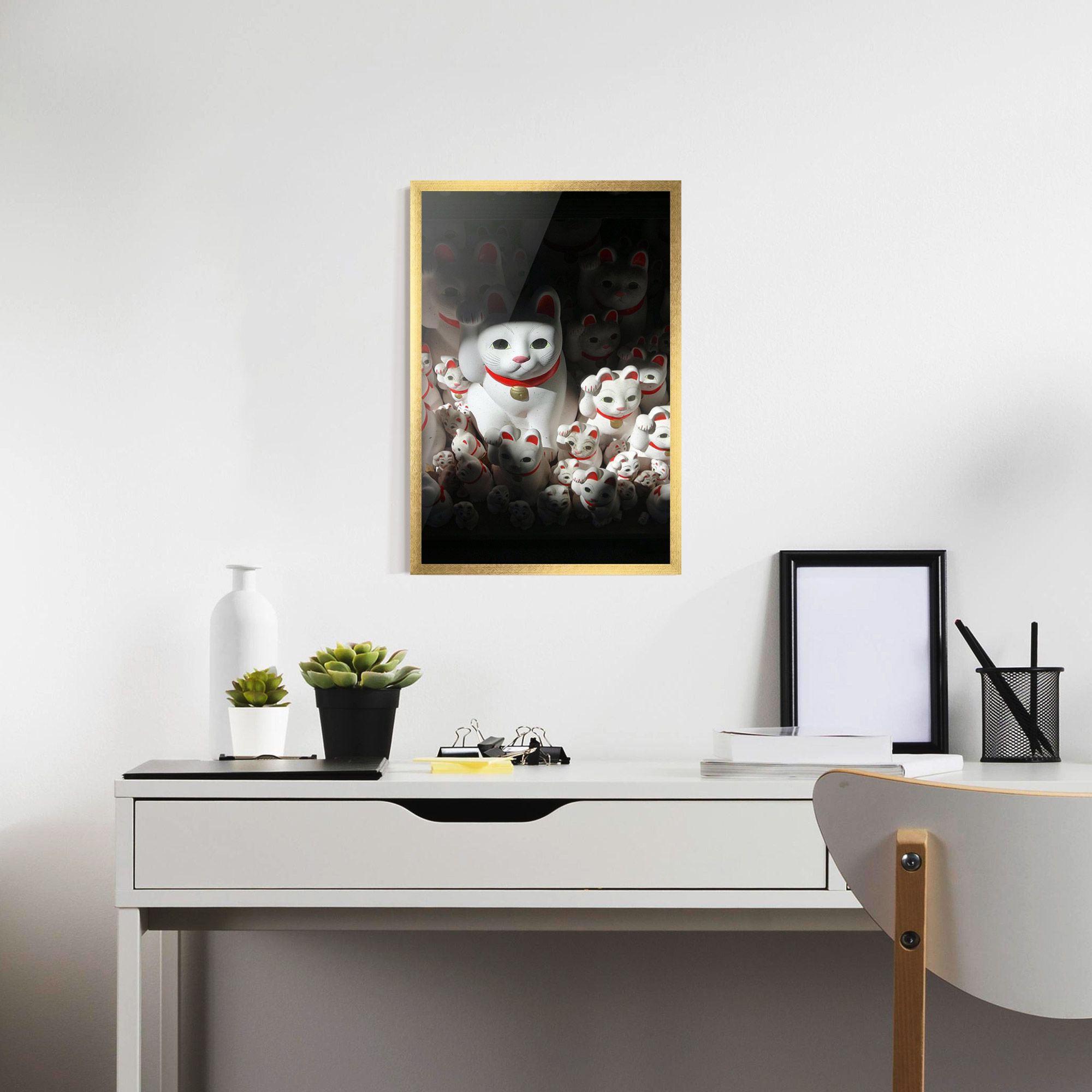 White Lucky Cats mockup 7