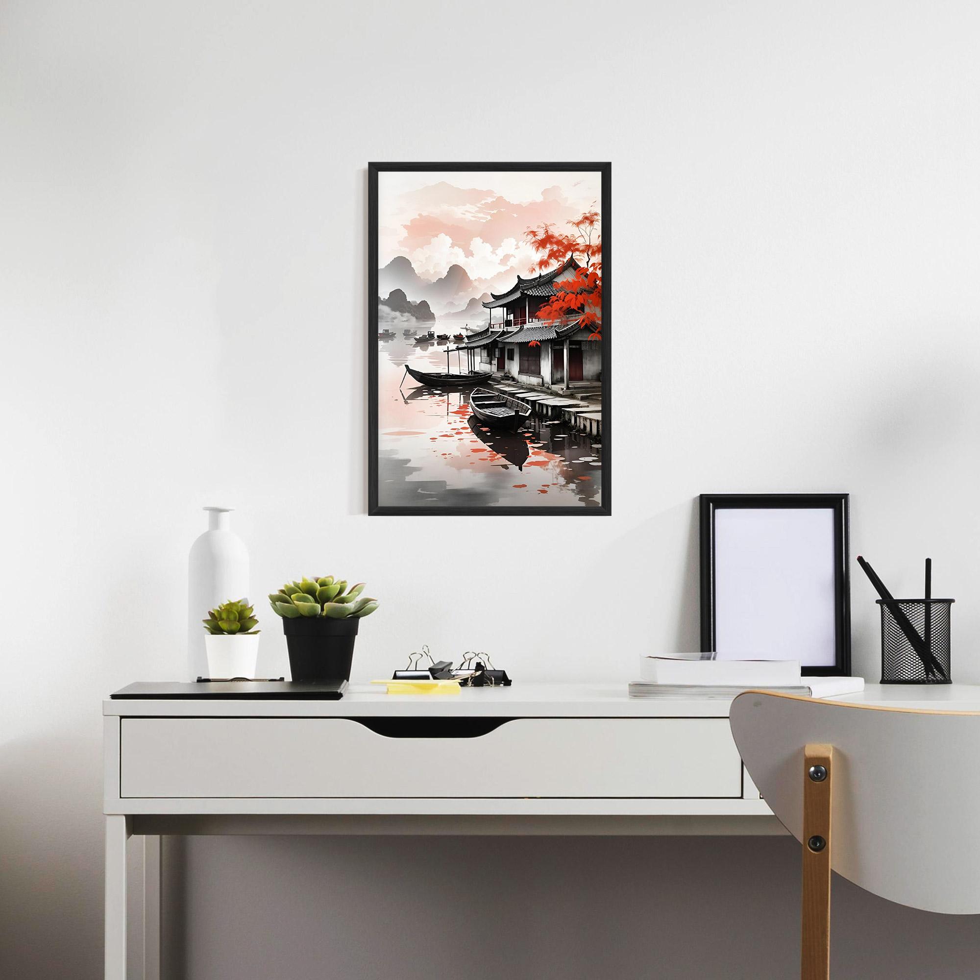 Keretezett Poszter Architecture Reflections mockup 7