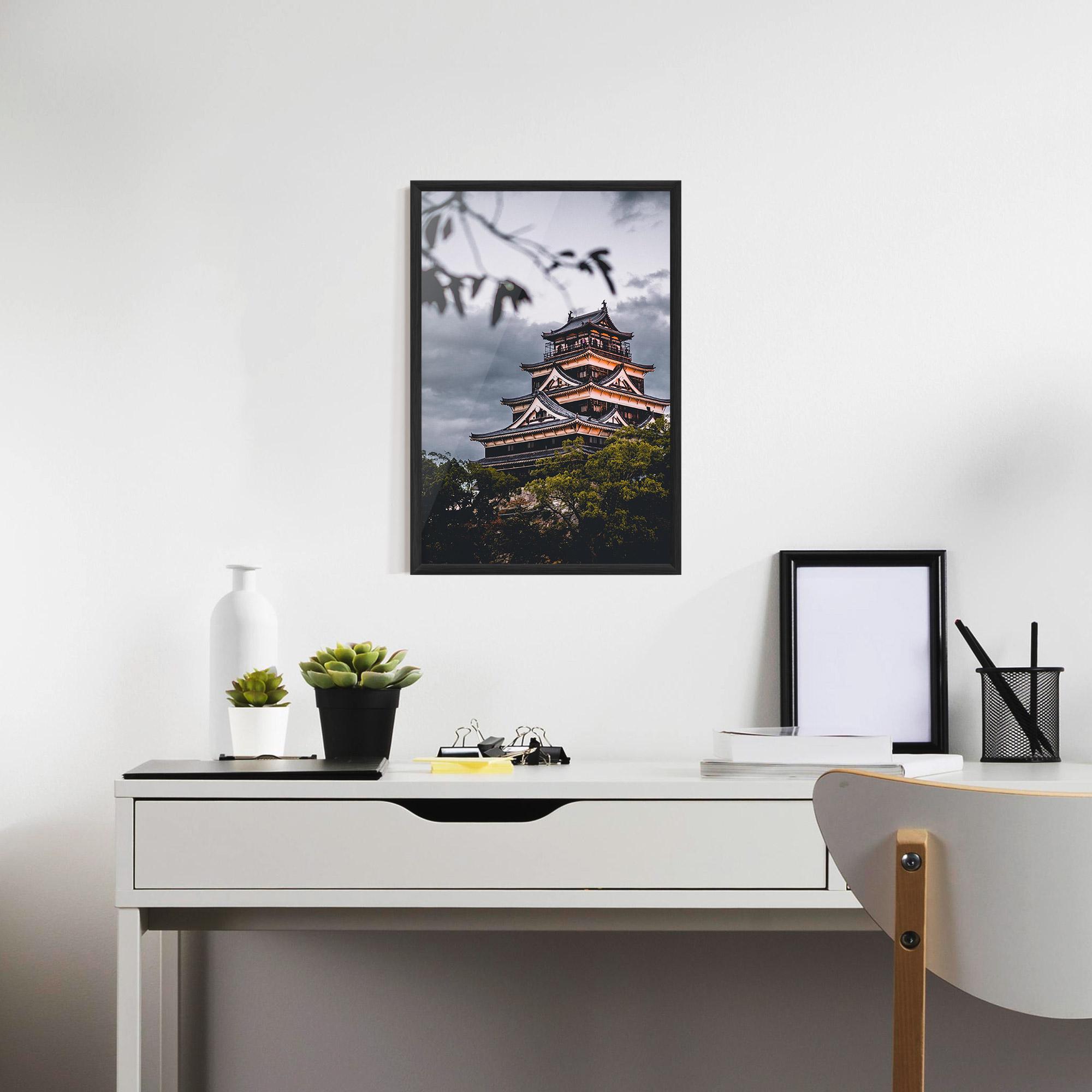 Keretezett Poszter Hiroshima Castle mockup 7